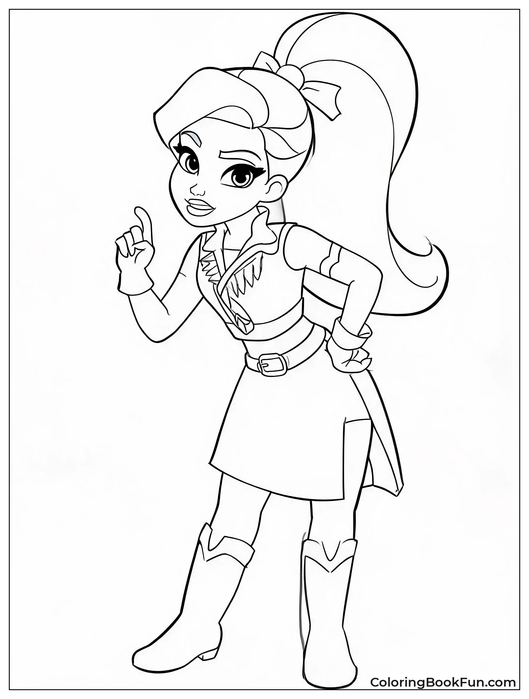 Carla Making a Dynamic Pose