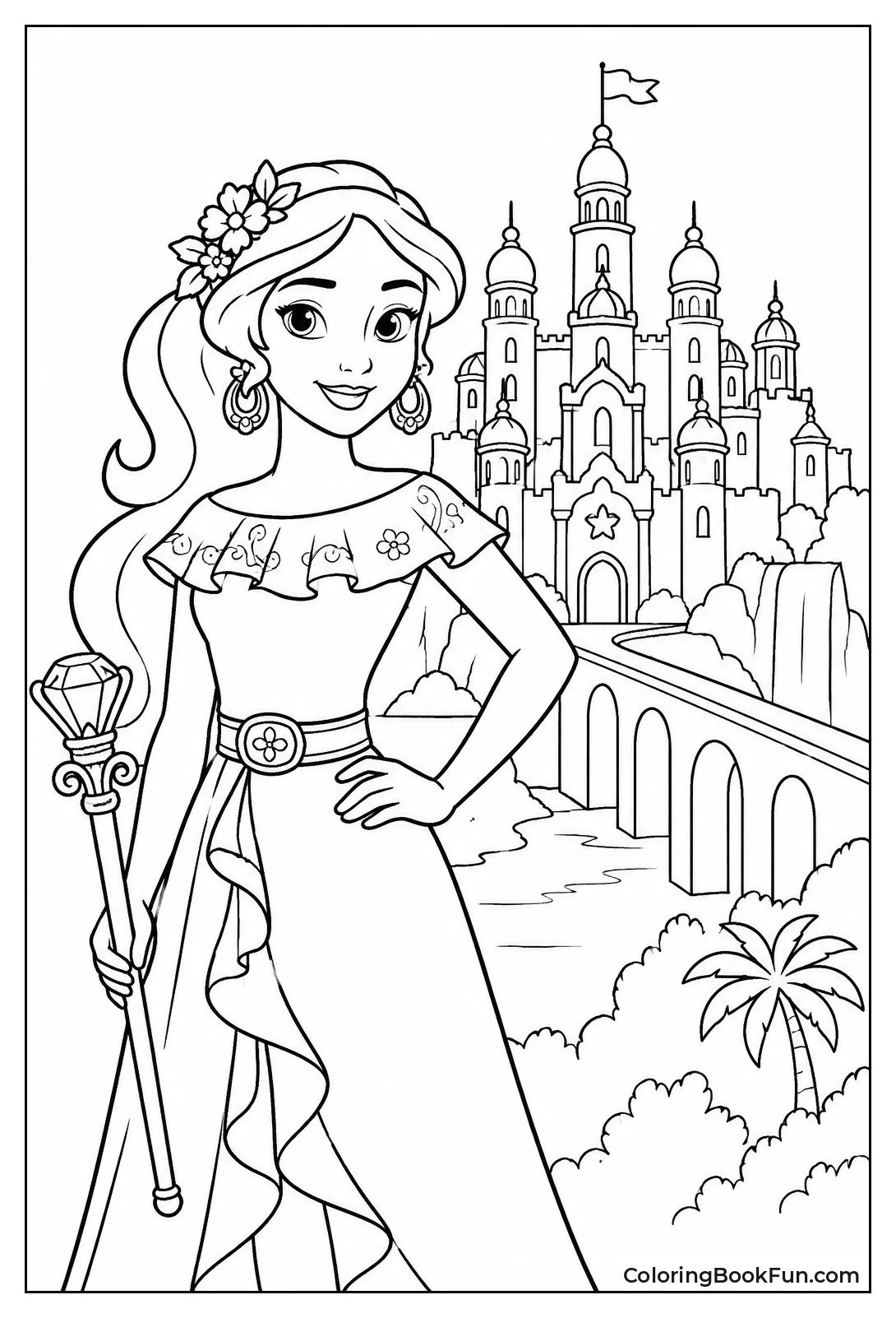 Elena Standing Proudly with Avalor