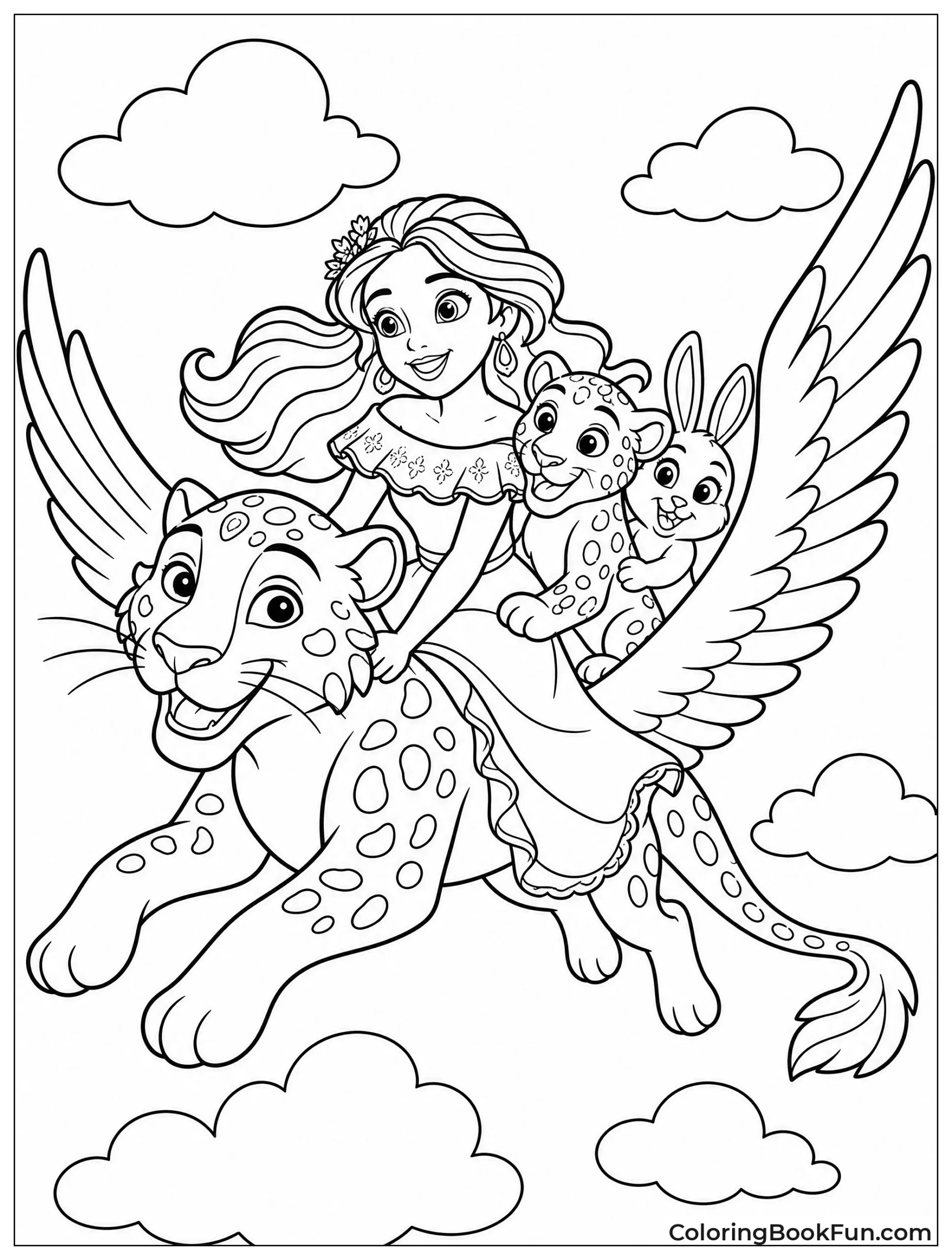 Elena Flying on Skylar
