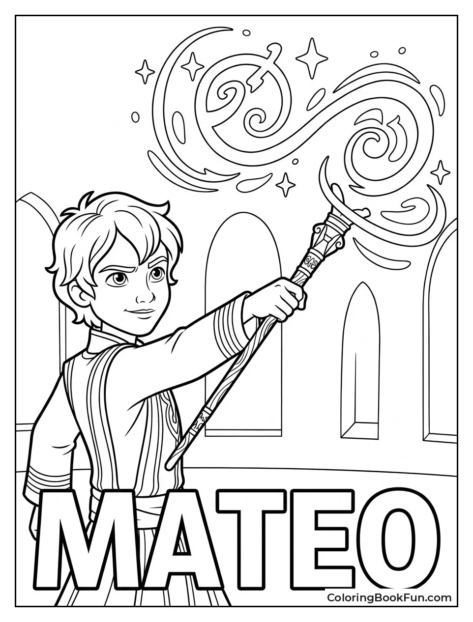 Mateo Casting Magic Spells