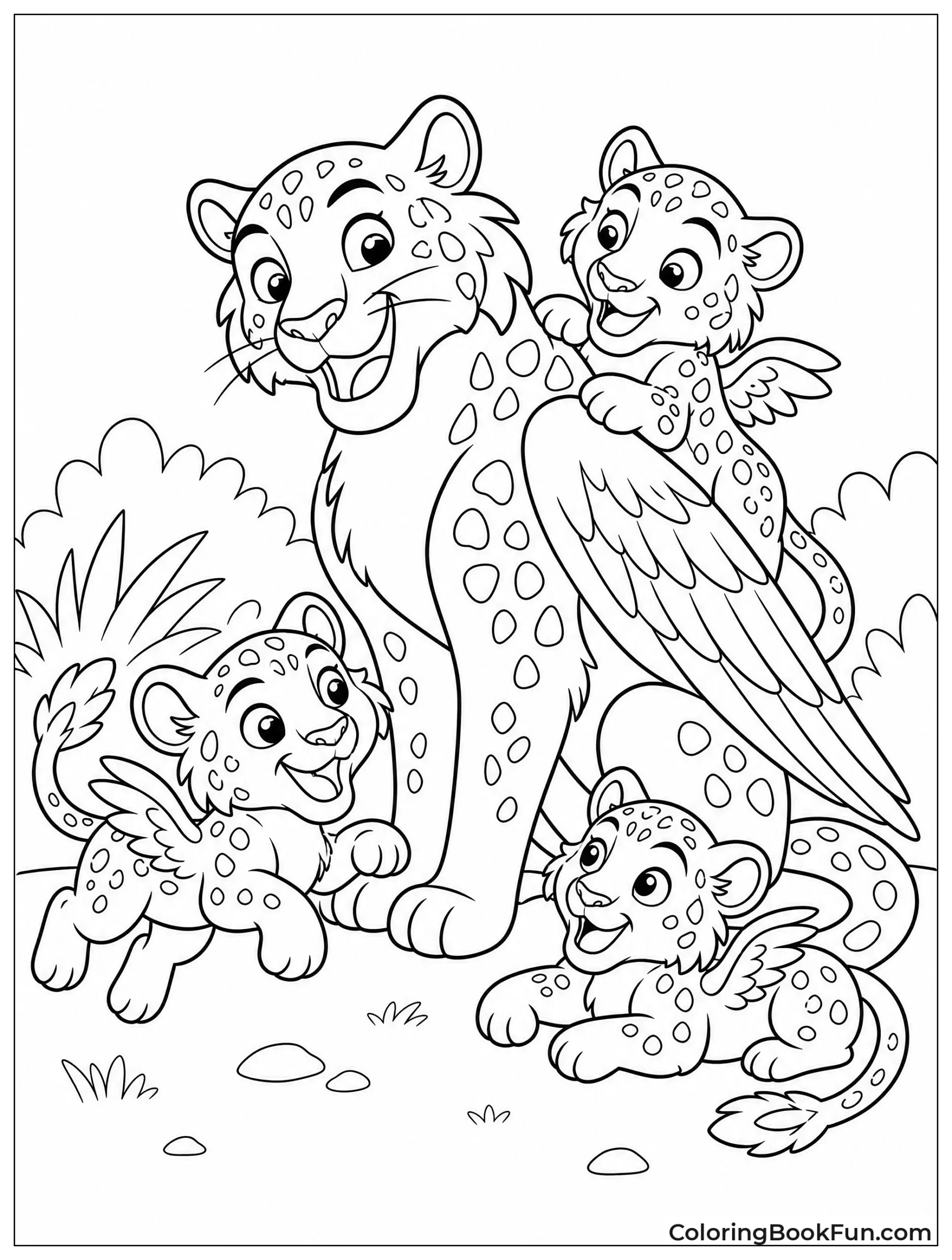 Migs Playing with His Kids