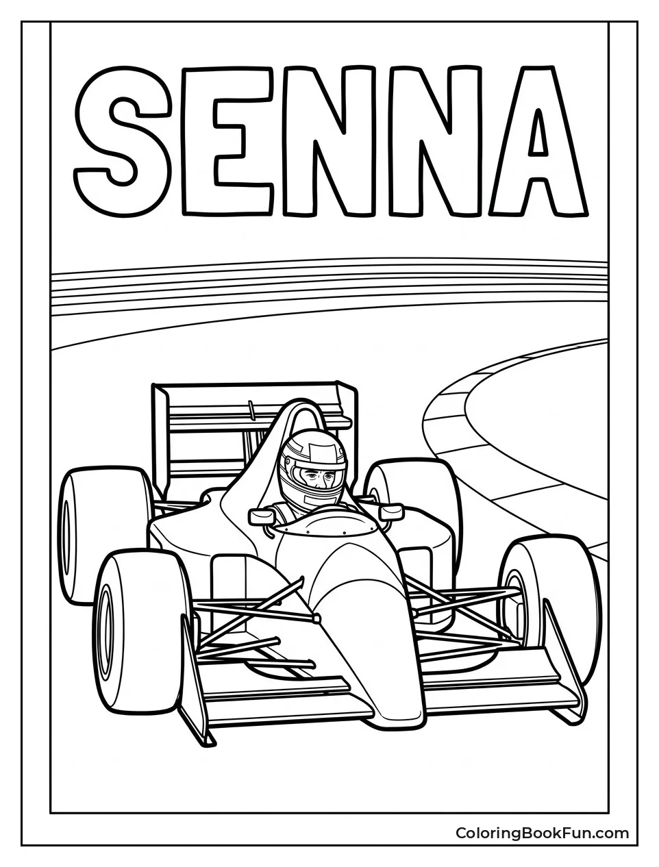 Ayrton Senna Driving His McLaren