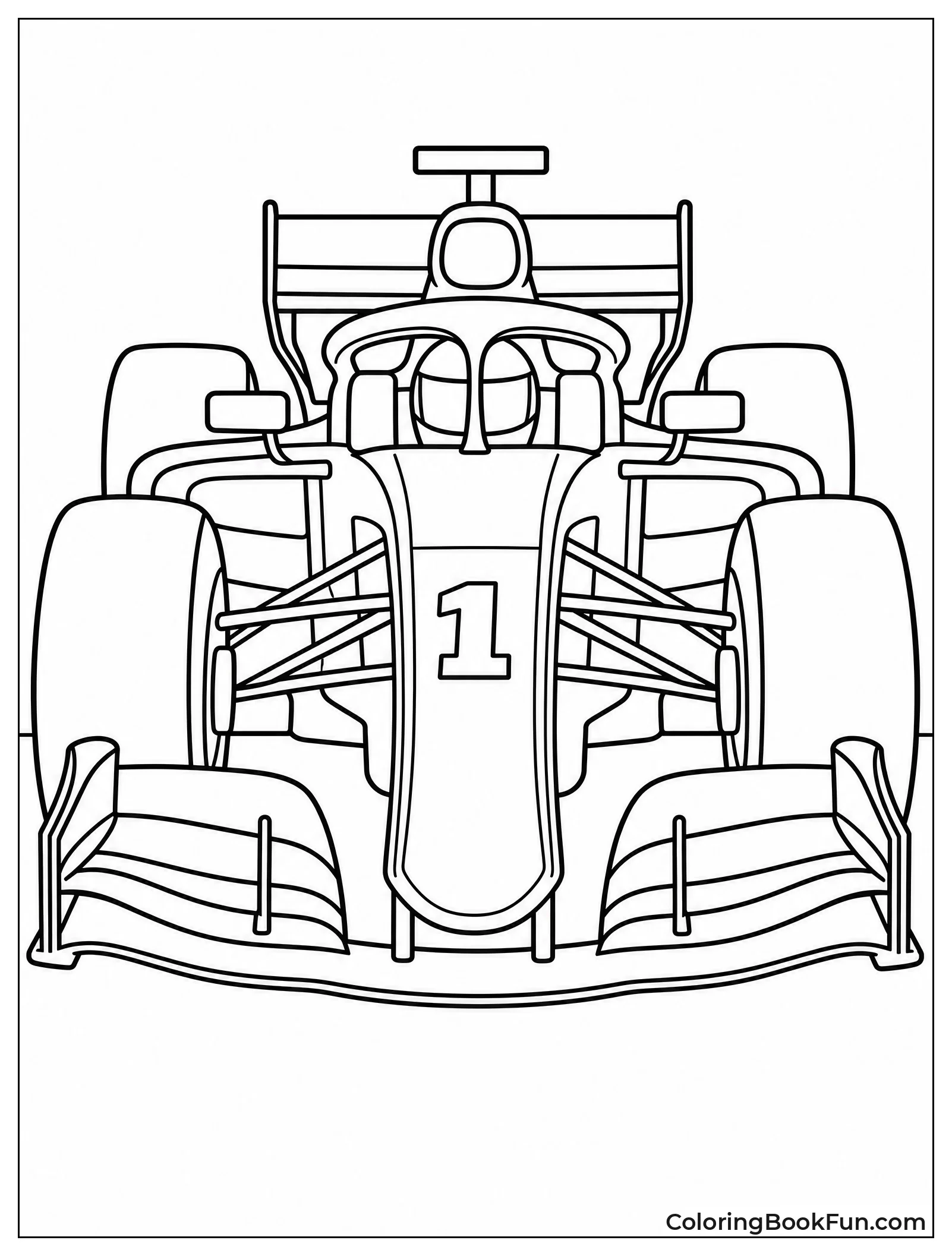 Front View of F1 Racer Nose