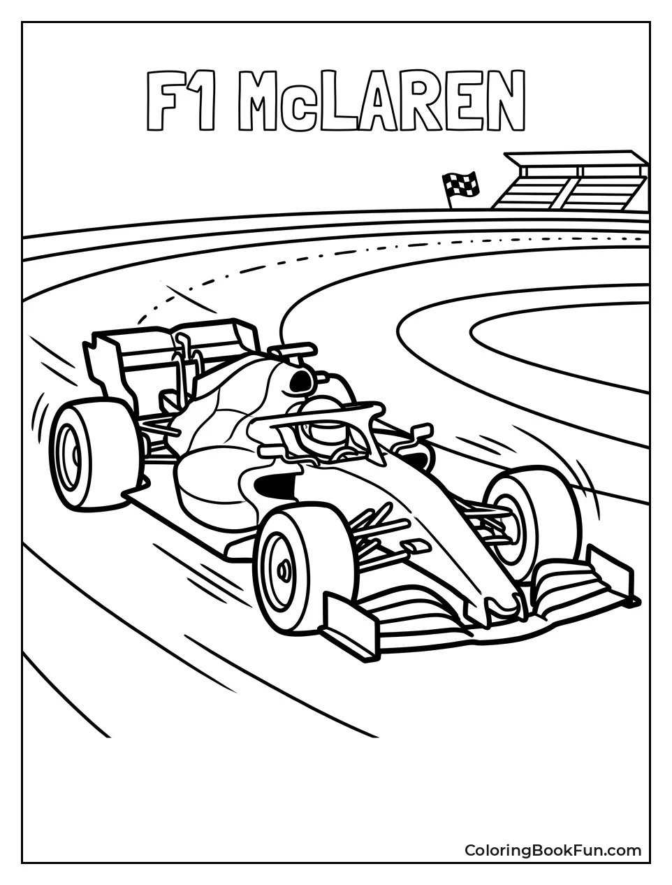 McLaren Car Zooms on Track