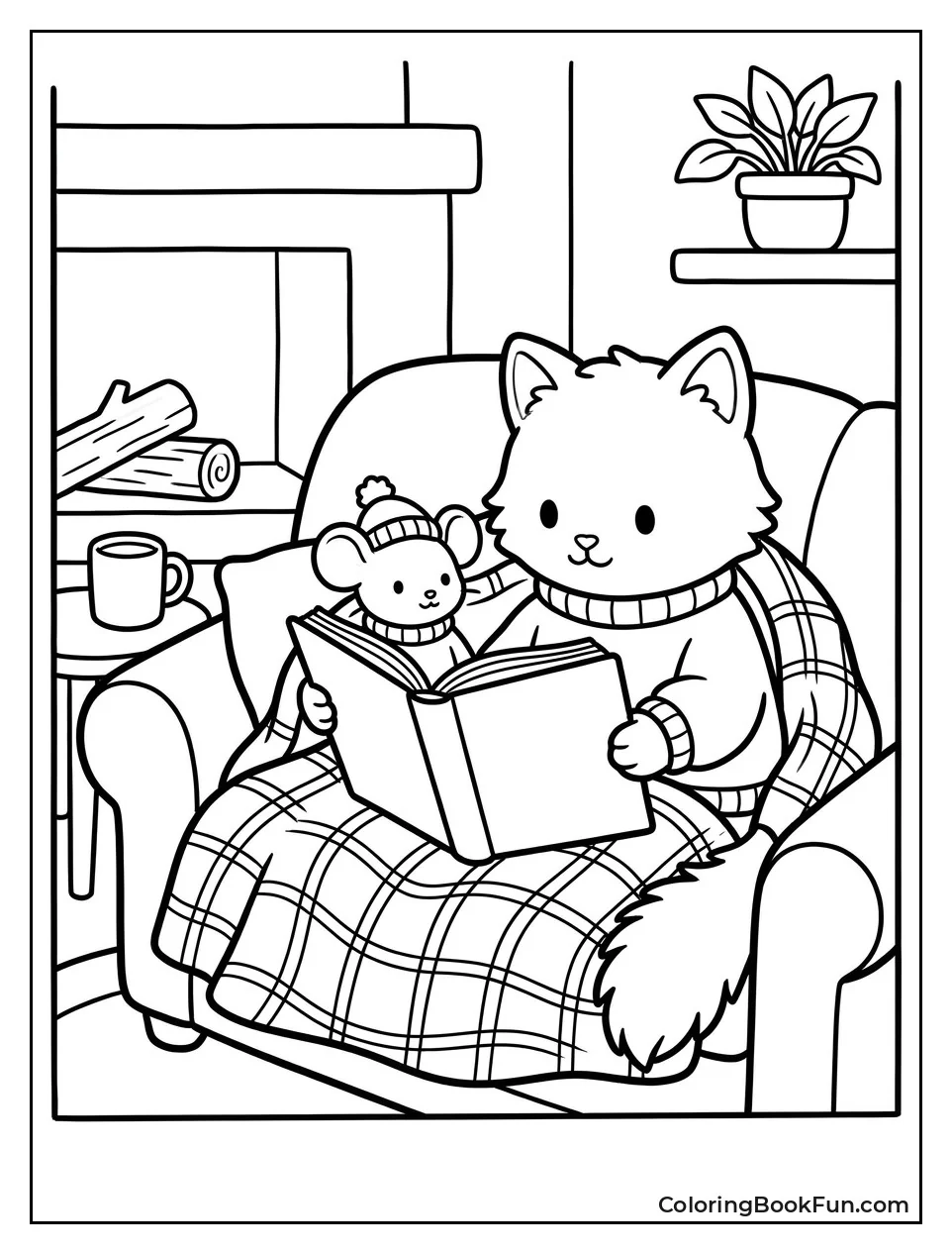 Cat and Mouse Read Together