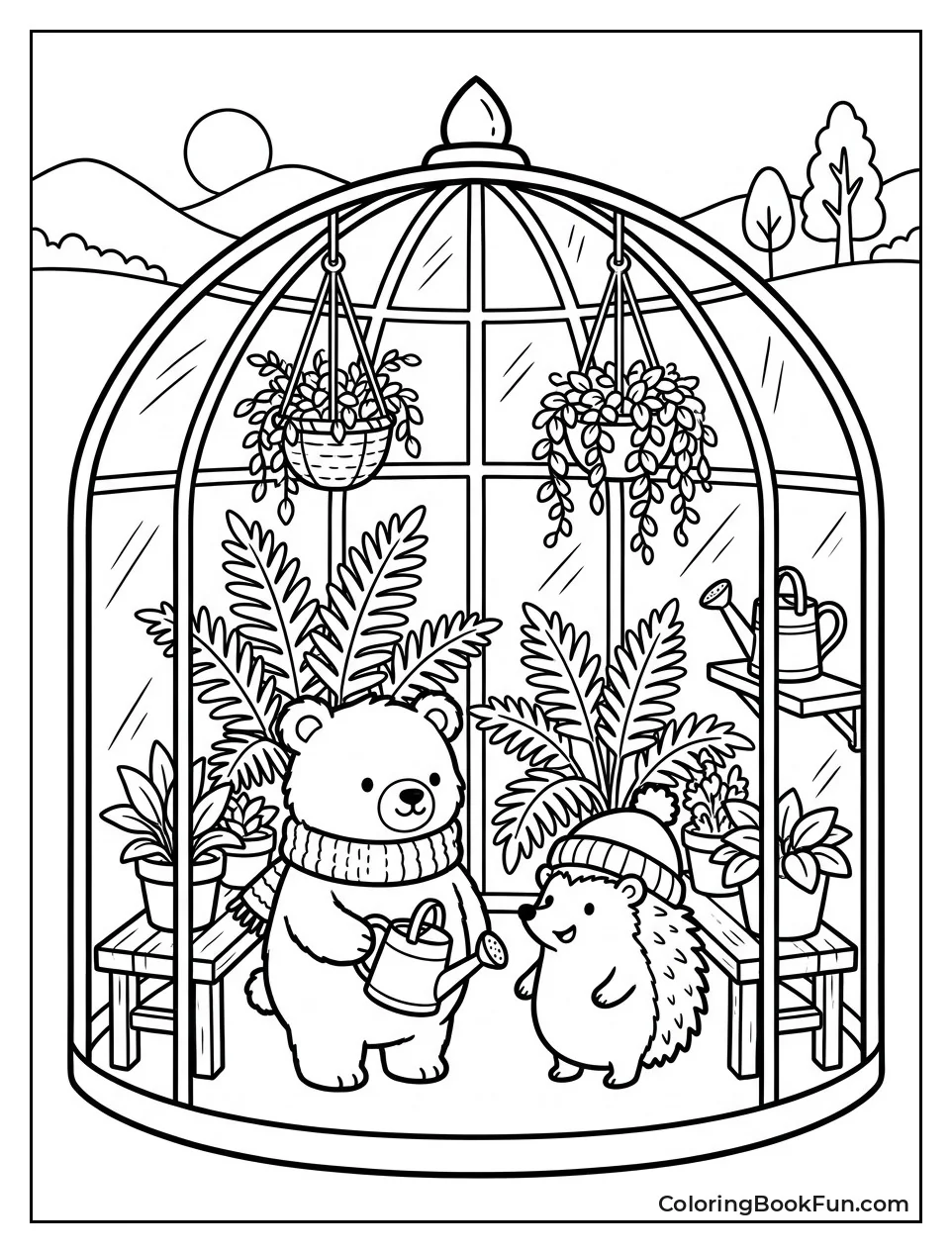 Greenhouse Filled with Plants