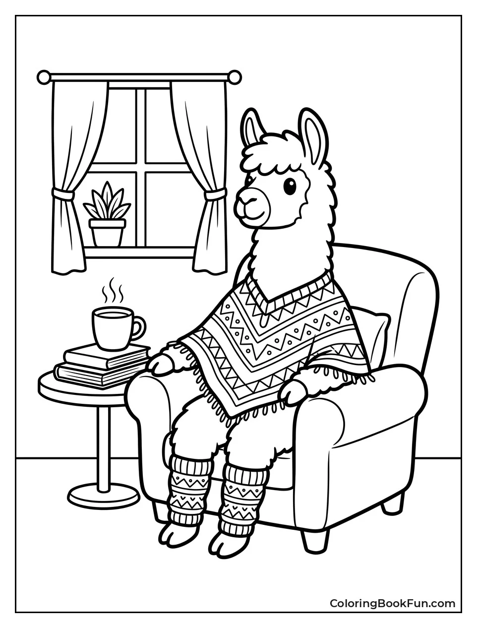 Llama Wears Leg Warmers