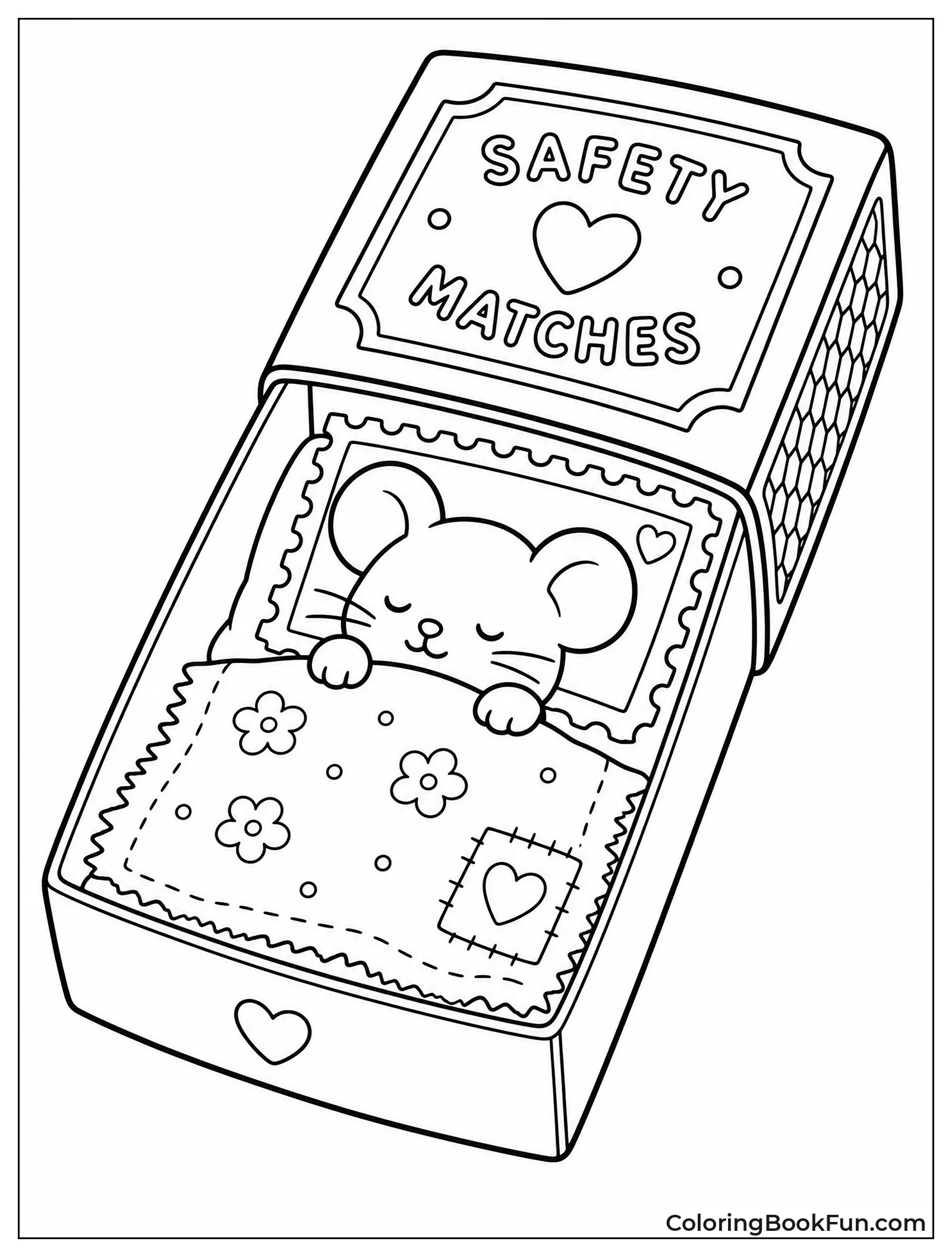 Mouse Sleeps in Matchbox Bed