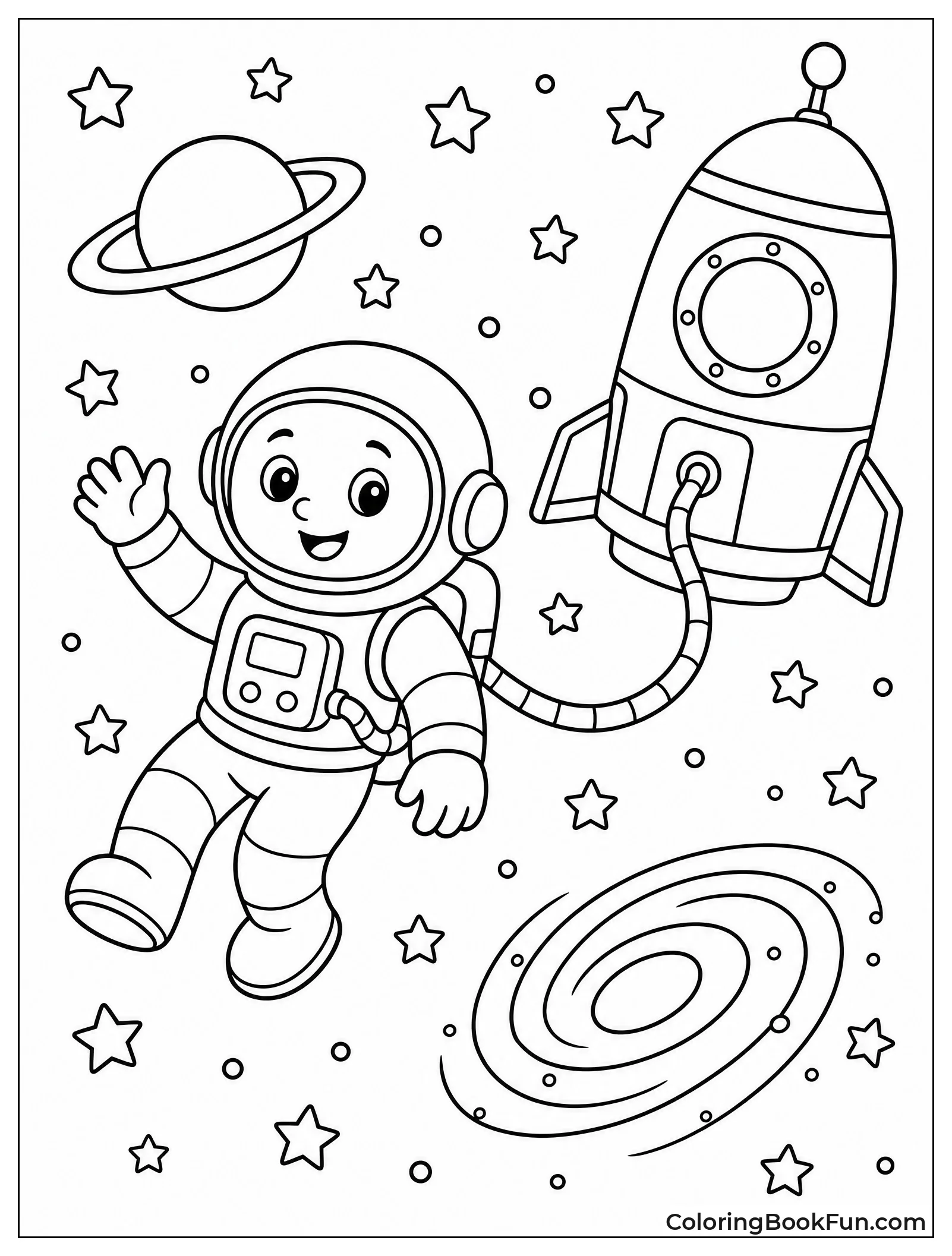 Astronaut Floating in Space