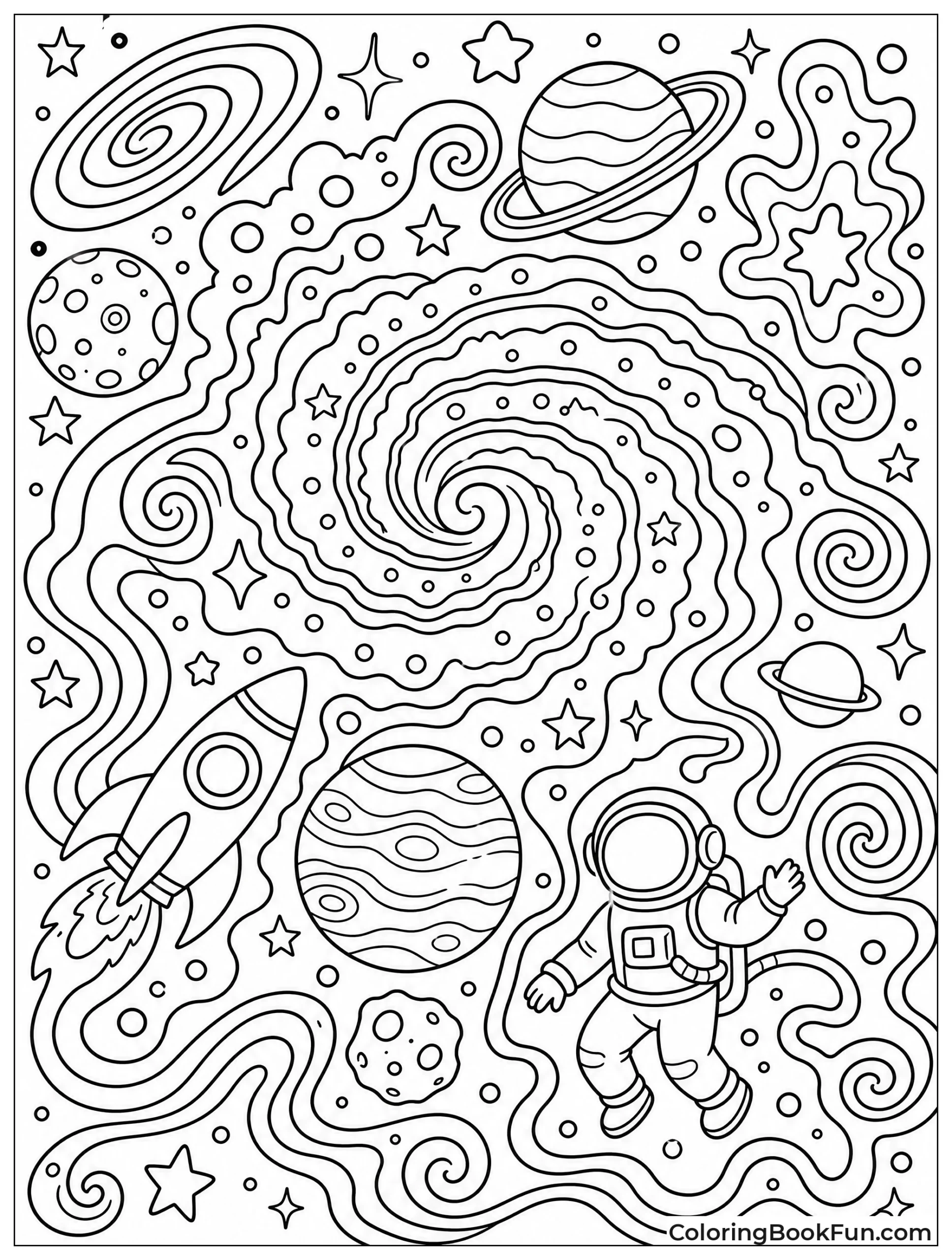 Psychedelic Swirls Make Trippy Galaxy Patterns