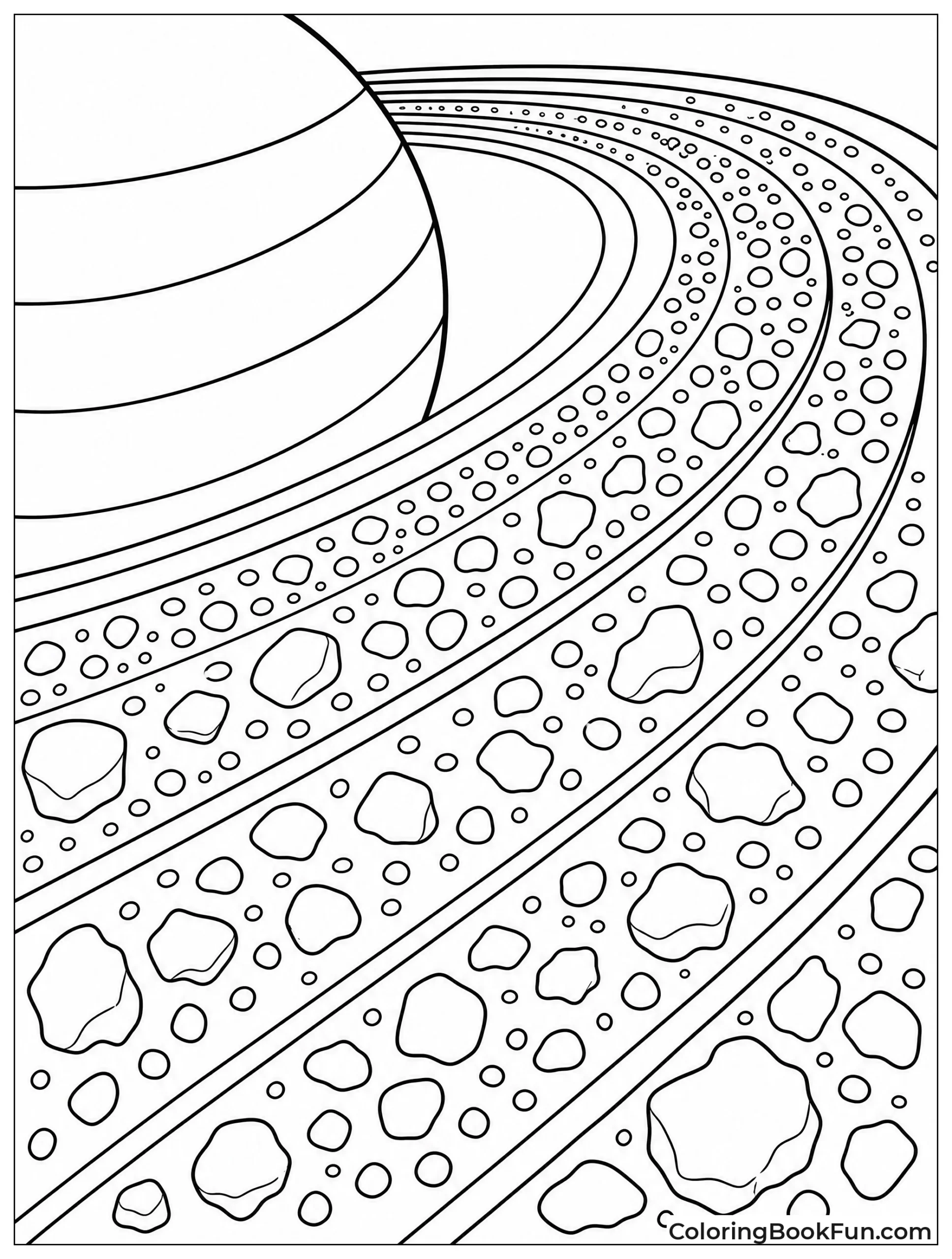 Close View of Saturn Rings