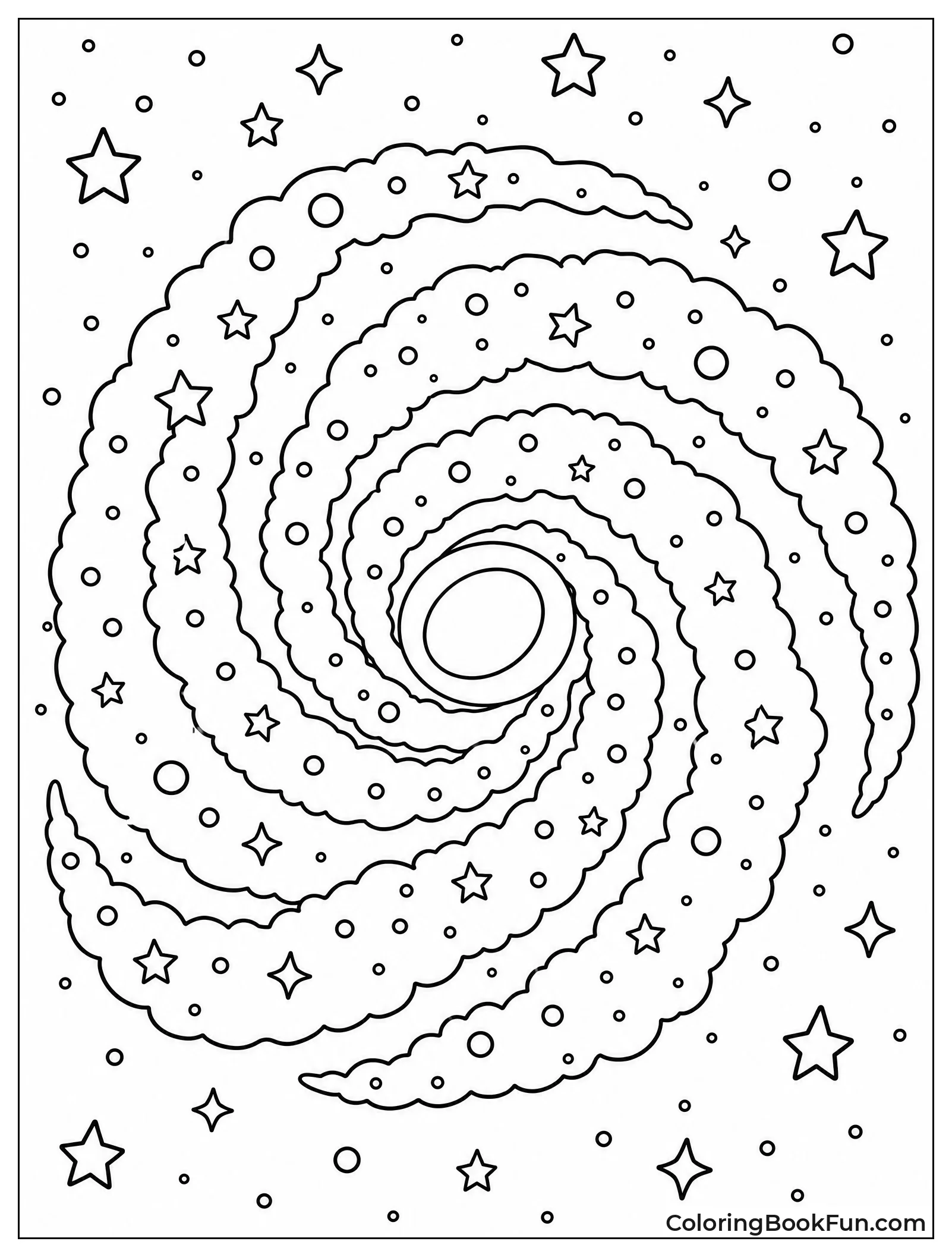 Spiral Galaxy with Bright Arms