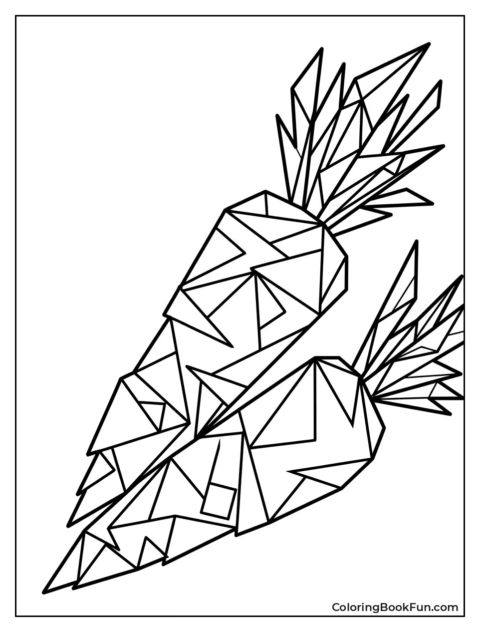 Geometric Carrots Made of Shapes
