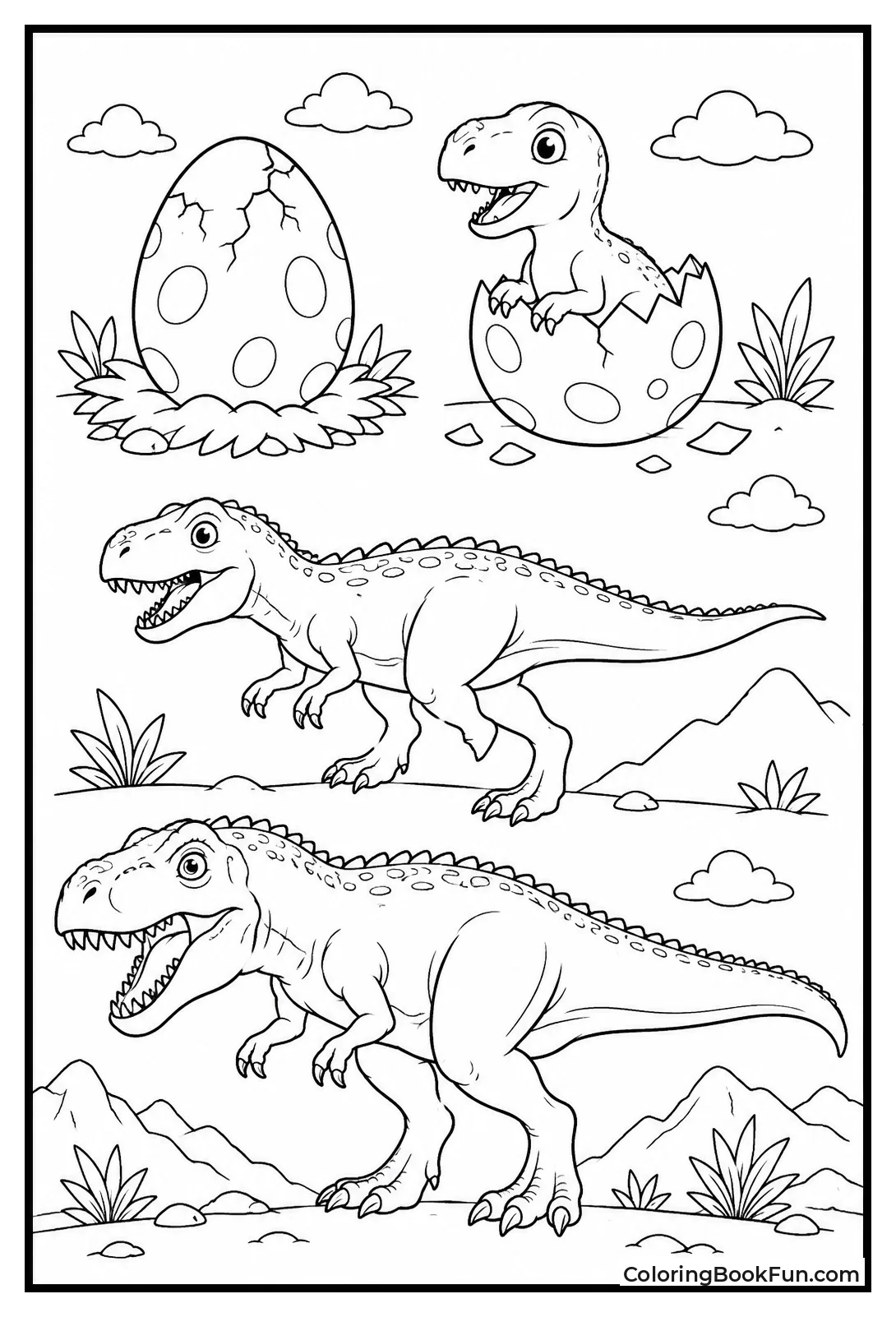 Giganotosaurus Through All Life Stages