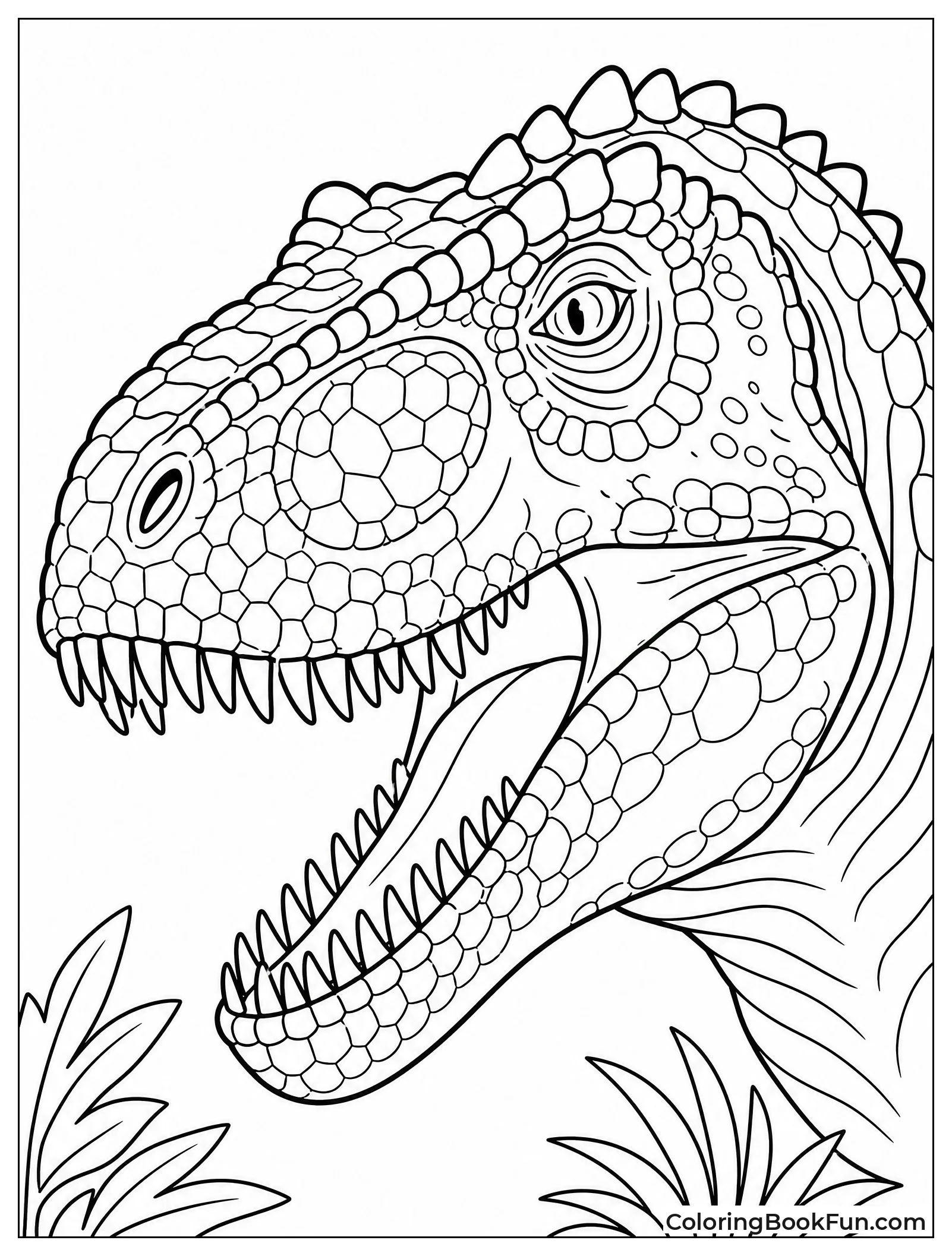 Close Up Giganotosaurus Head Study