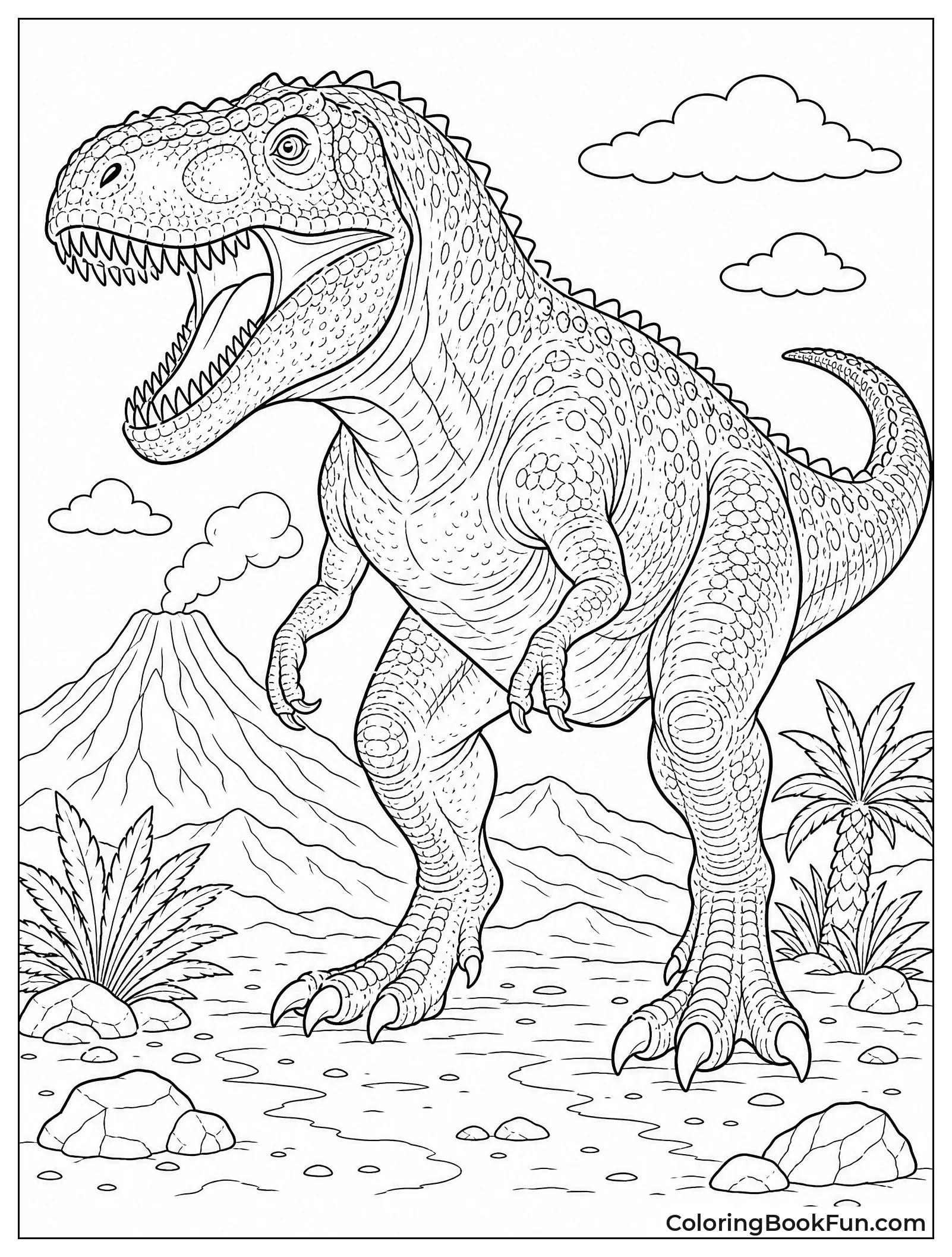 Detailed Adult Giganotosaurus with Scales