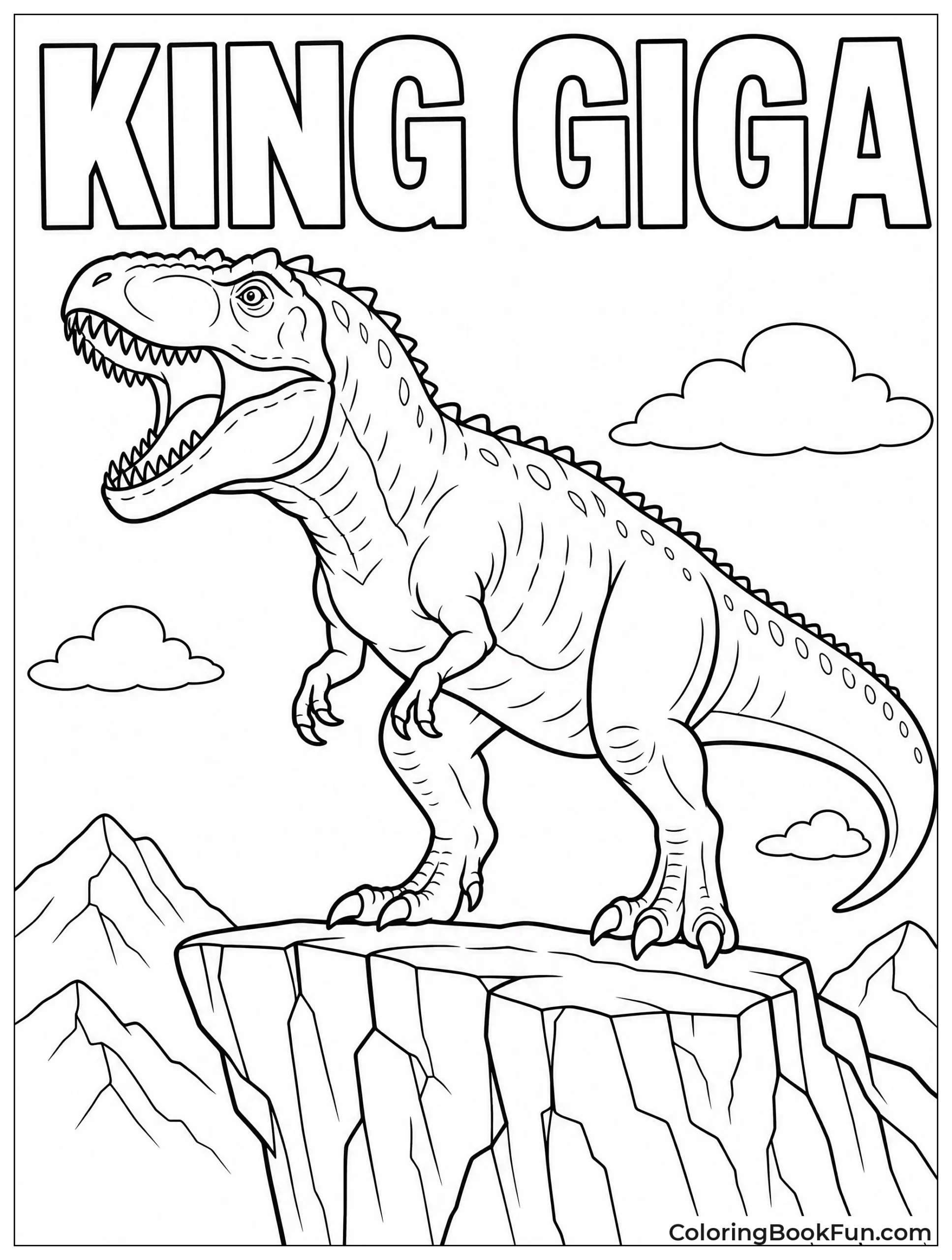 Regal Giganotosaurus Overlooking Its Territory