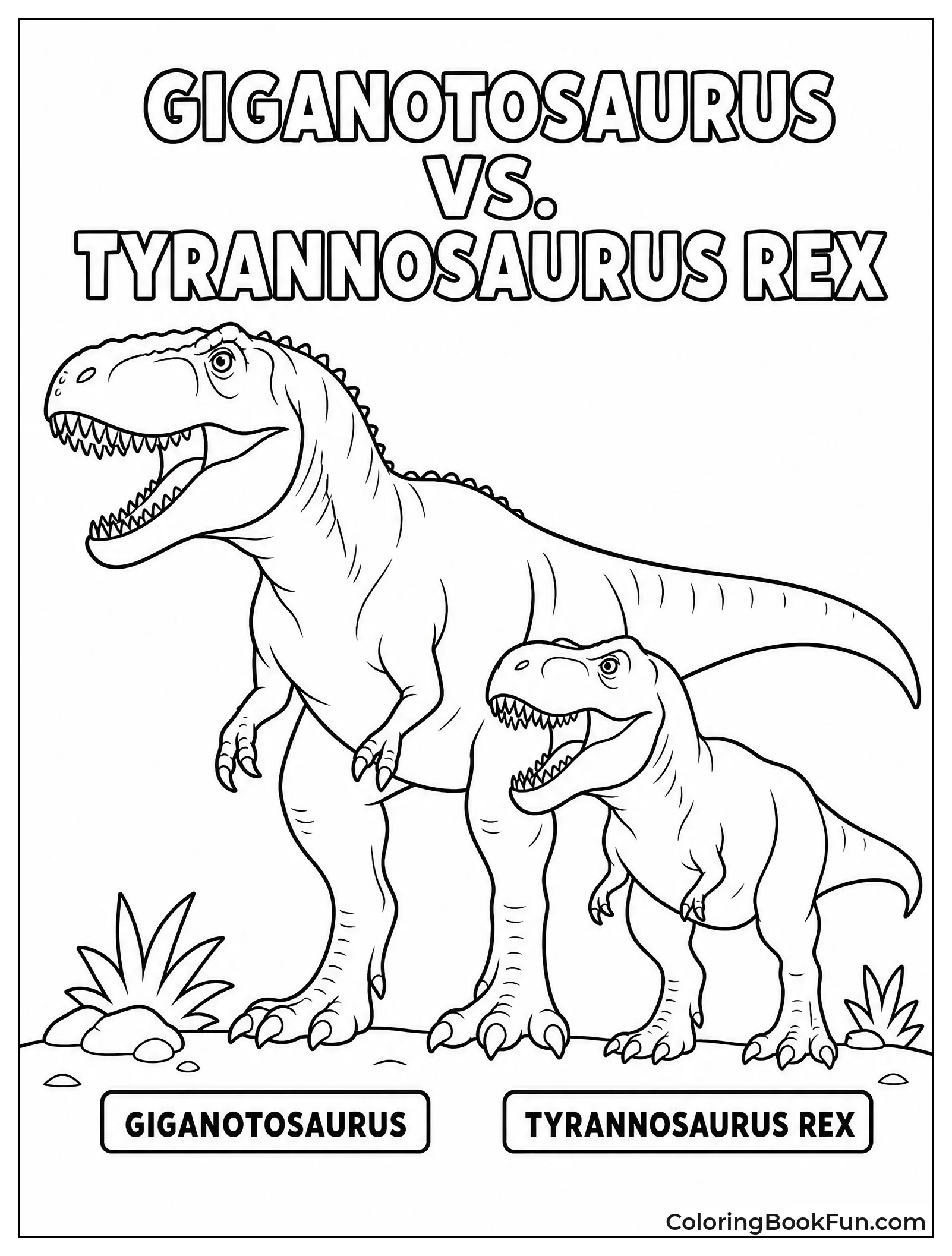 Giganotosaurus Compared to T Rex