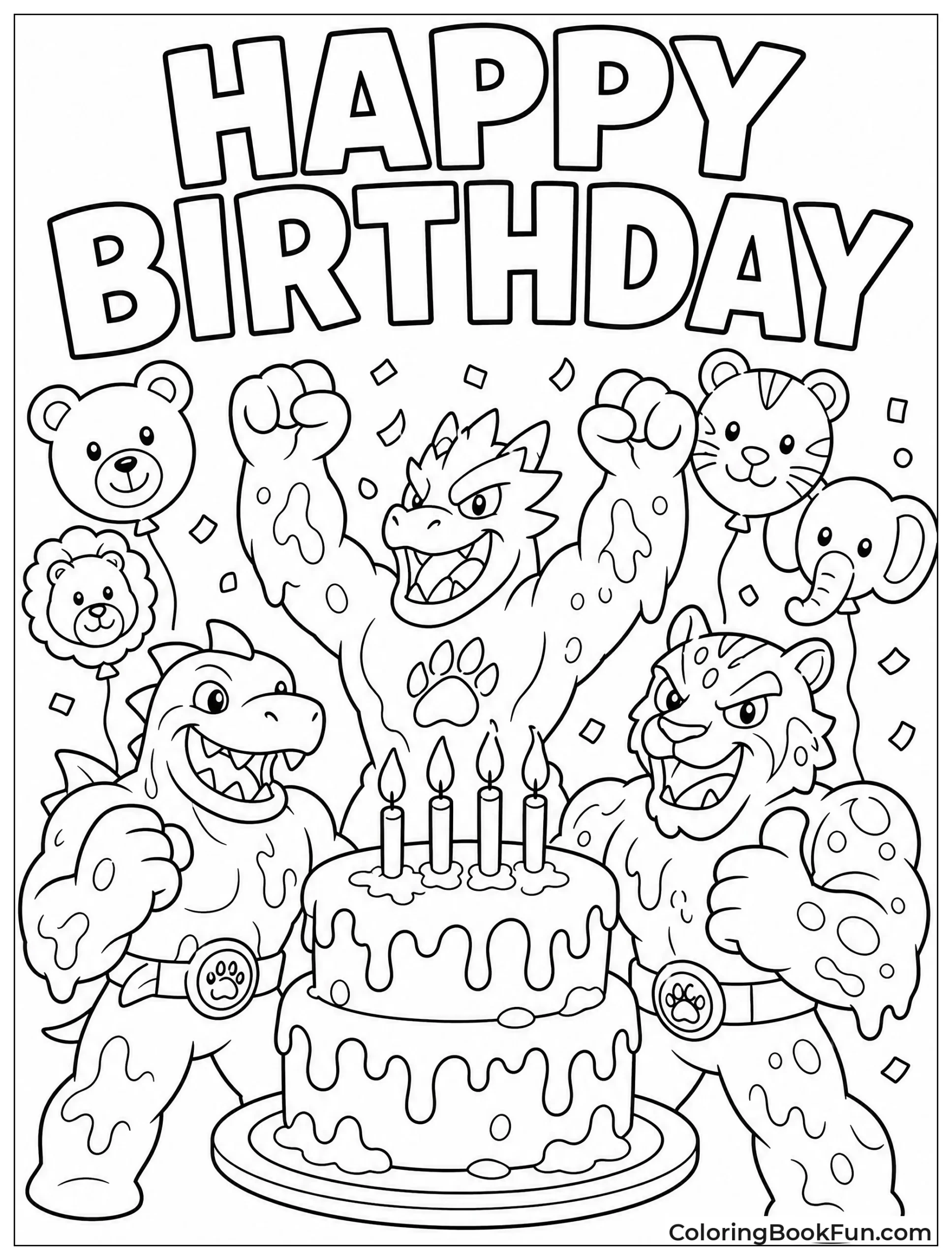 Heroes at a Gooey Birthday Party