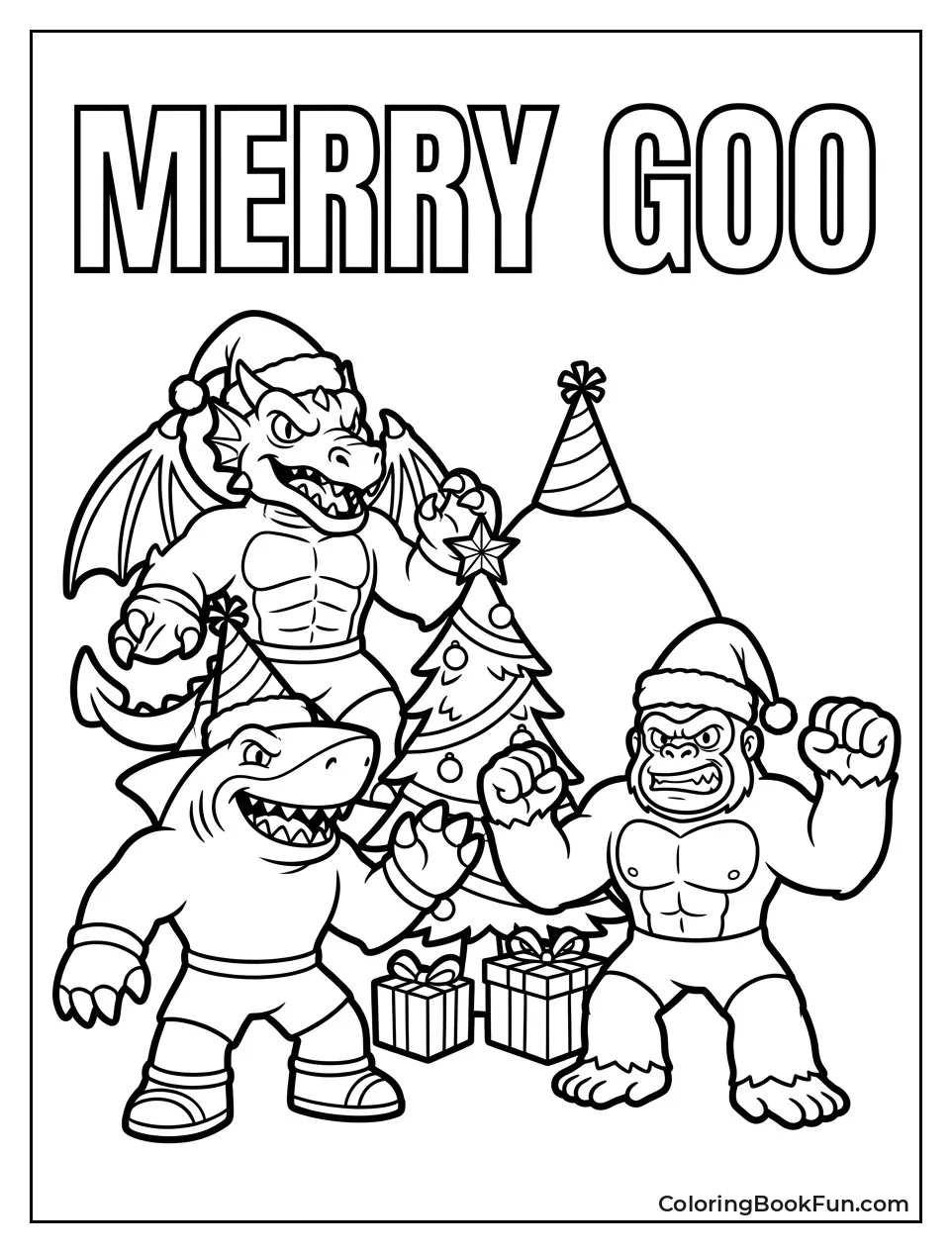 Heroes Wearing Festive Holiday Hats