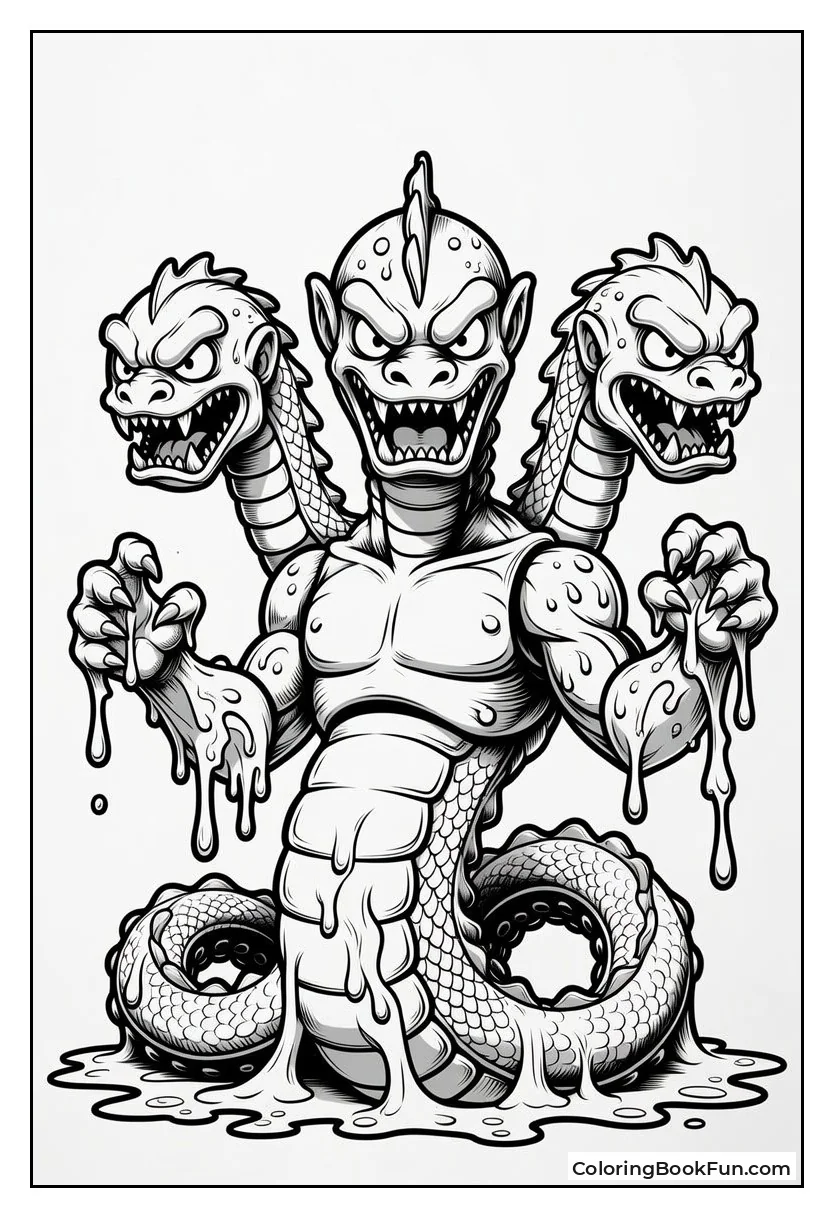 King Hydra Stretching His Goo Tentacles