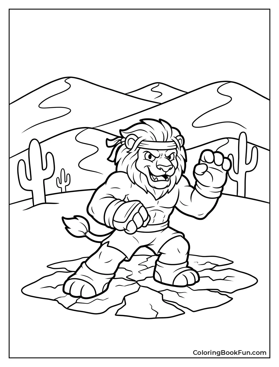Sahario Practicing Moves in Desert