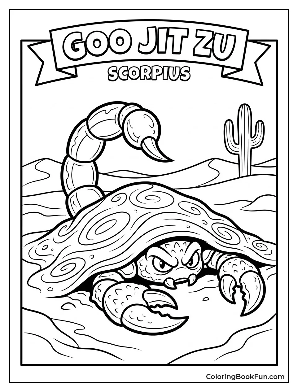 Scorpius Hiding Under the Sand