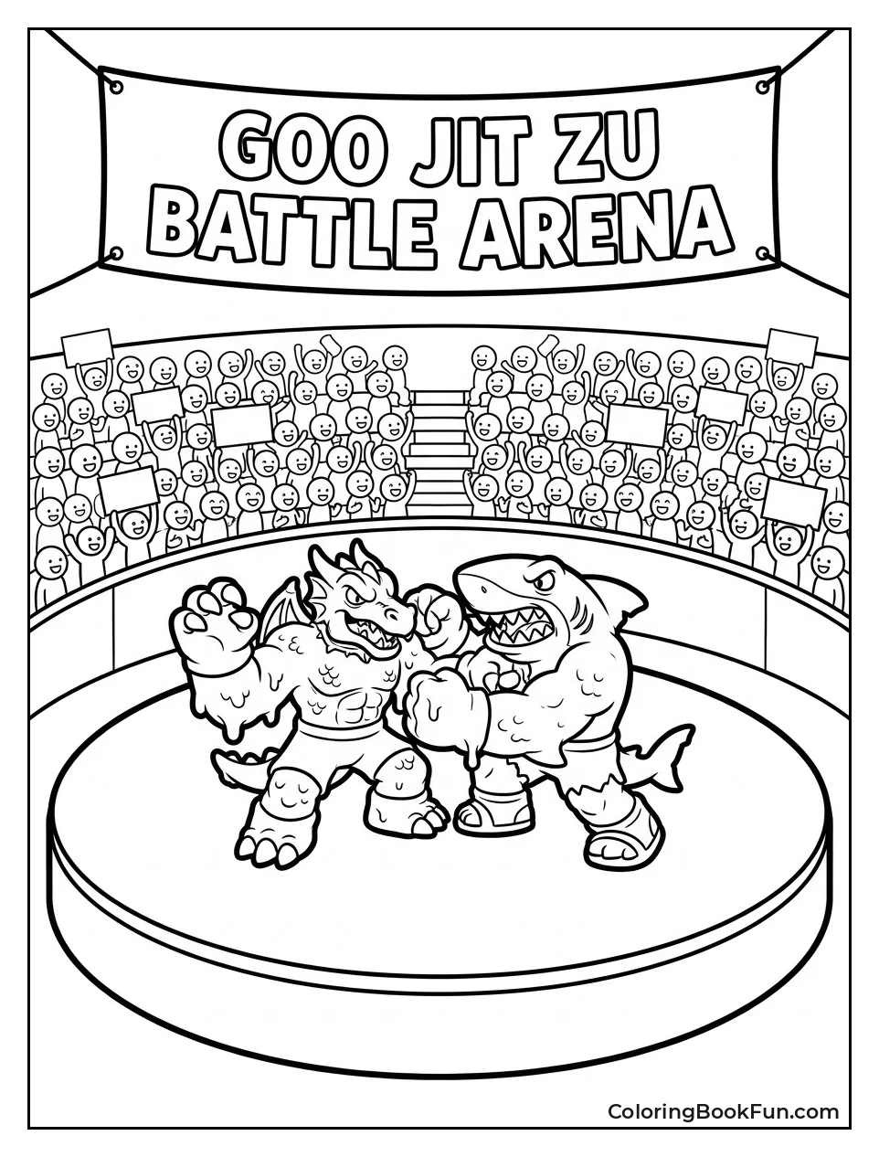 Heroes Battling in the Arena