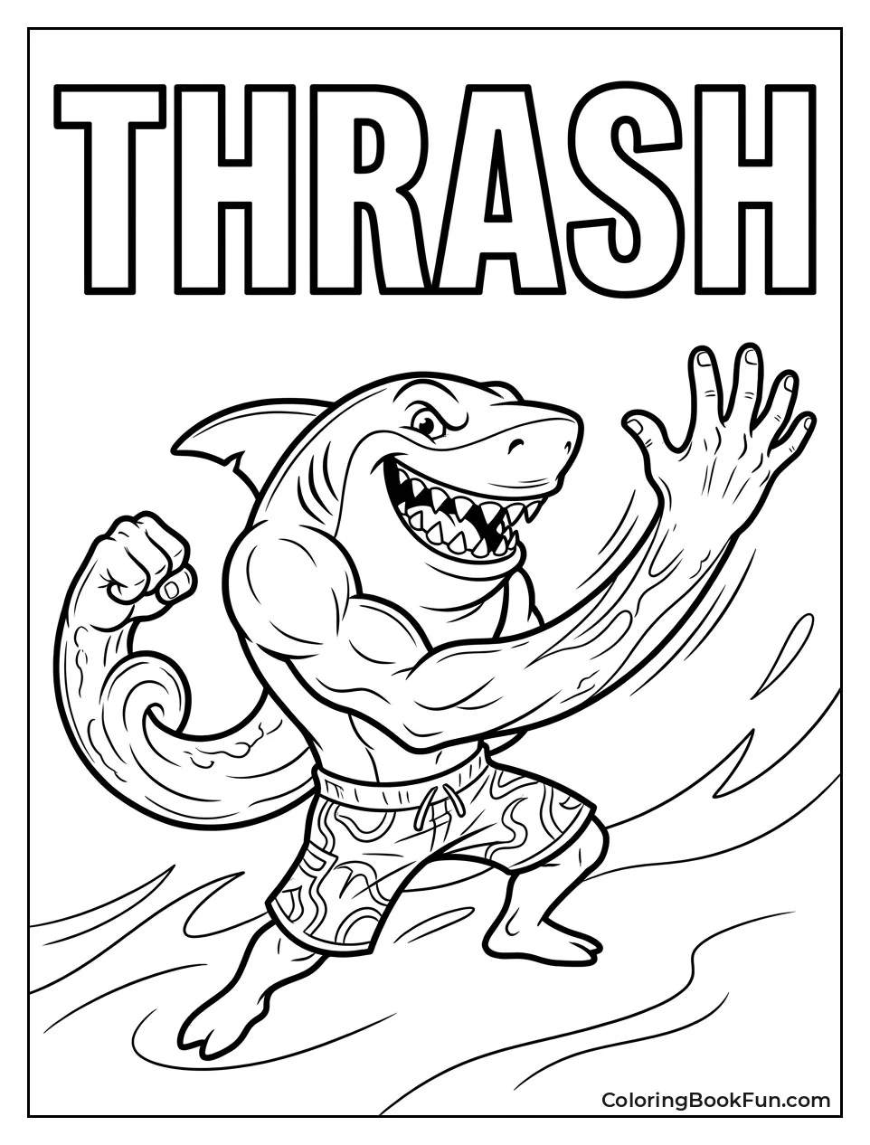Thrash Stretching and Chomping Hard
