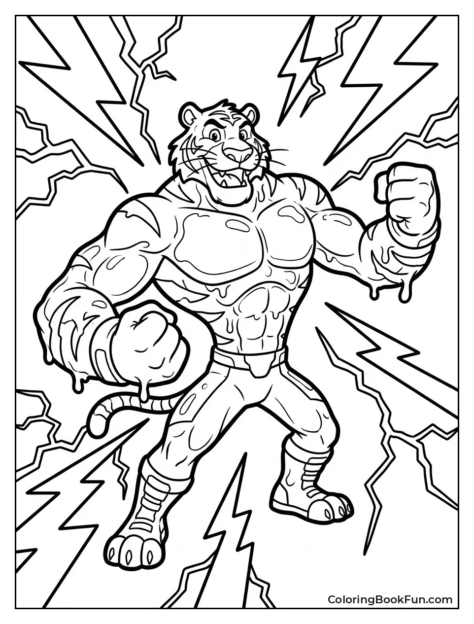 Tygor Surrounded by Lightning Bolts