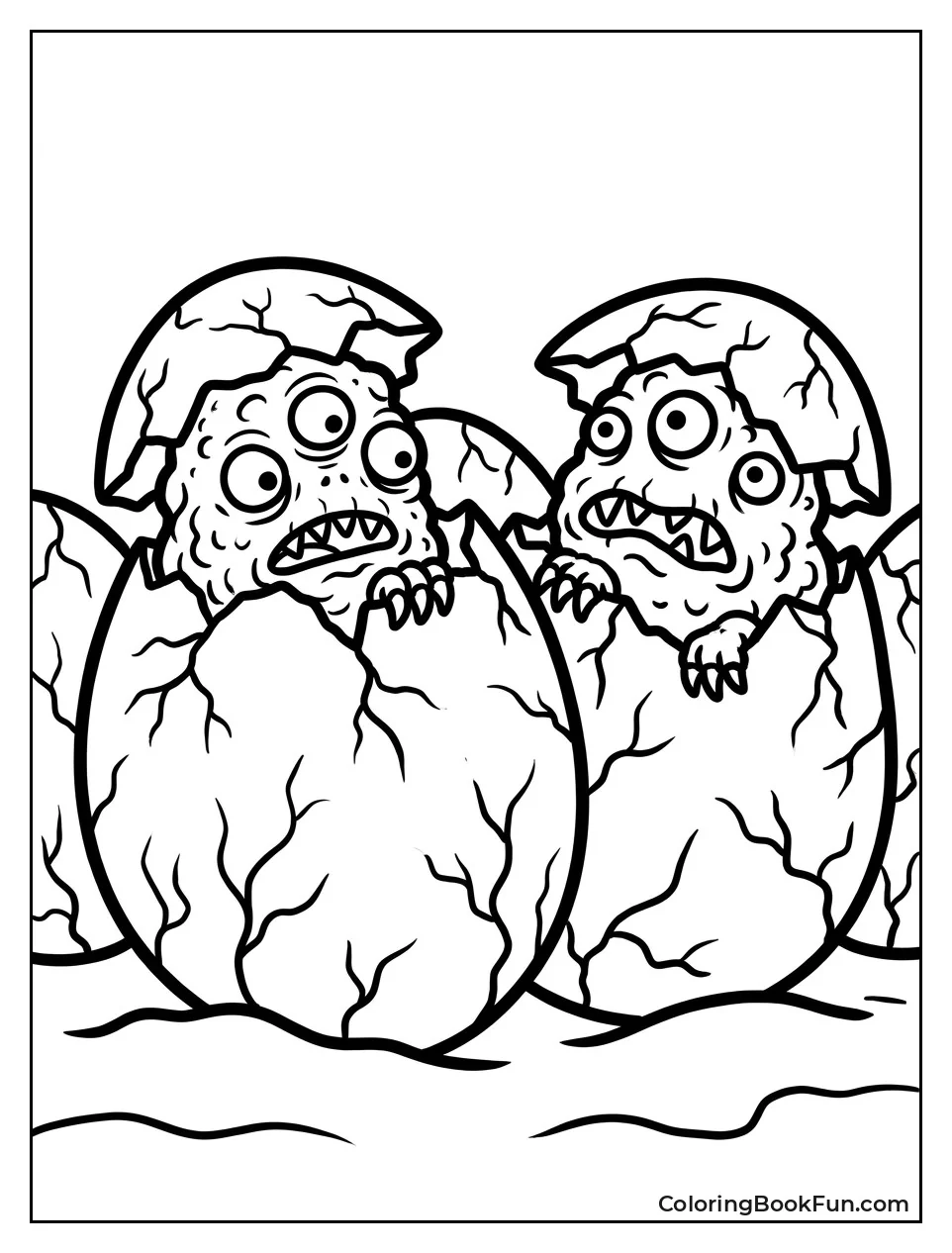 Eggs Hatch into Yellow Monsters