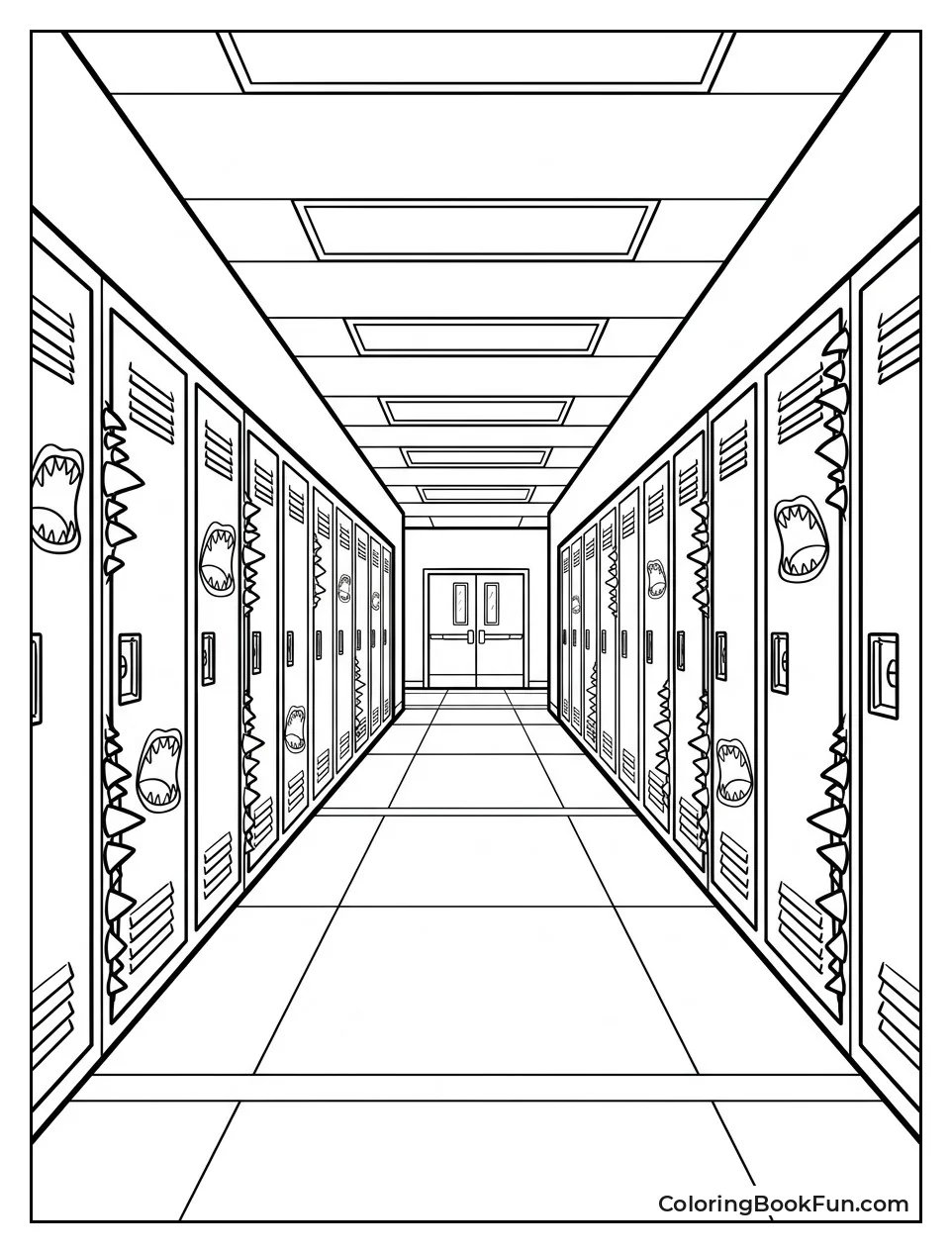 Lockers Grow Teeth in Hallway