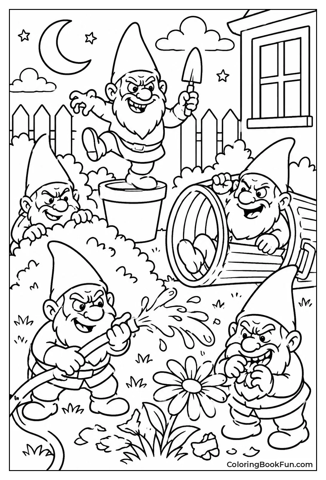 Lawn Gnomes Cause Garden Chaos