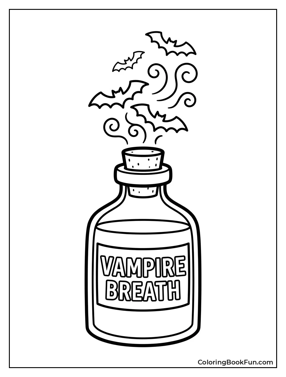 Bats Fly from Vampire Bottle