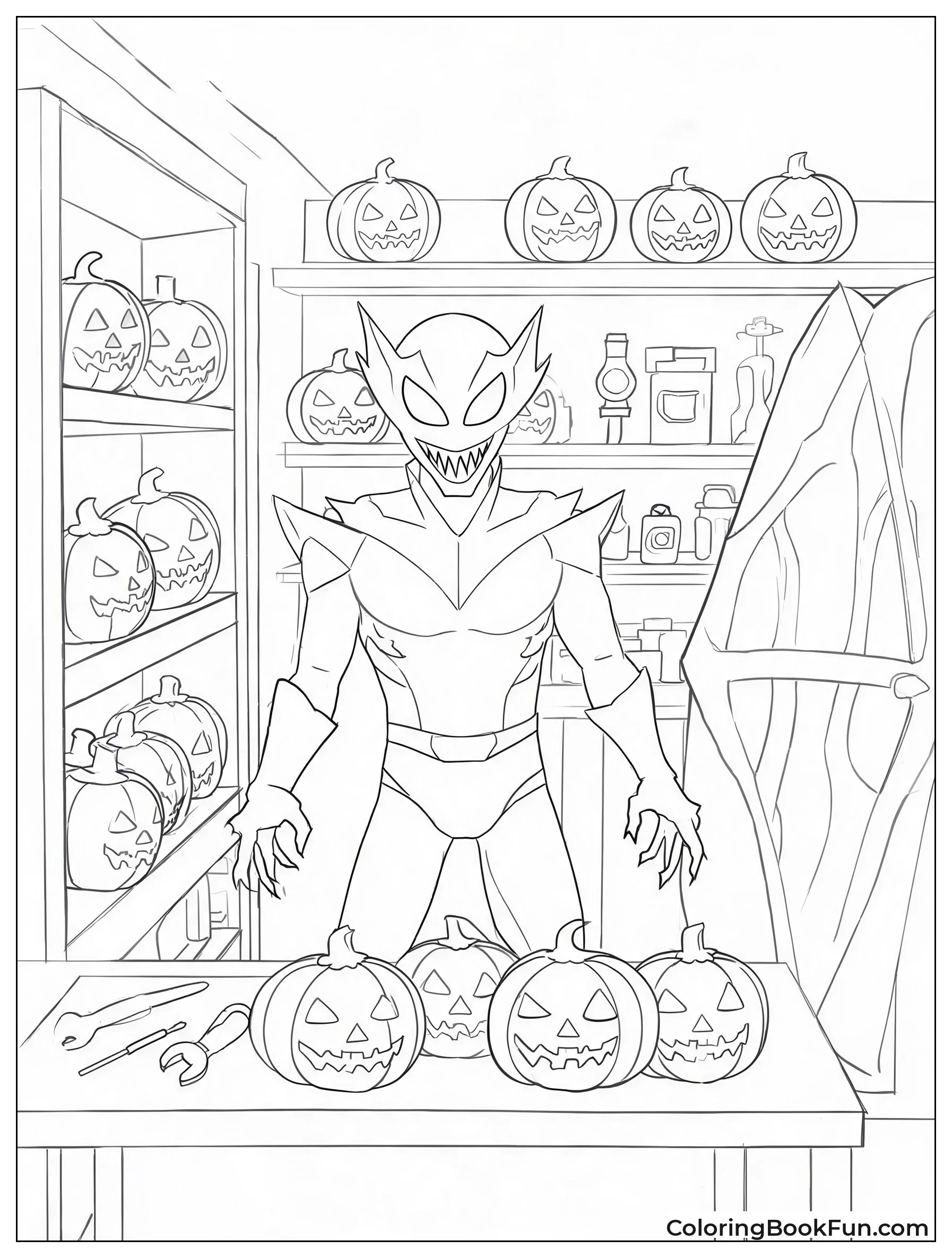 Workshop Full Of Pumpkin Bombs