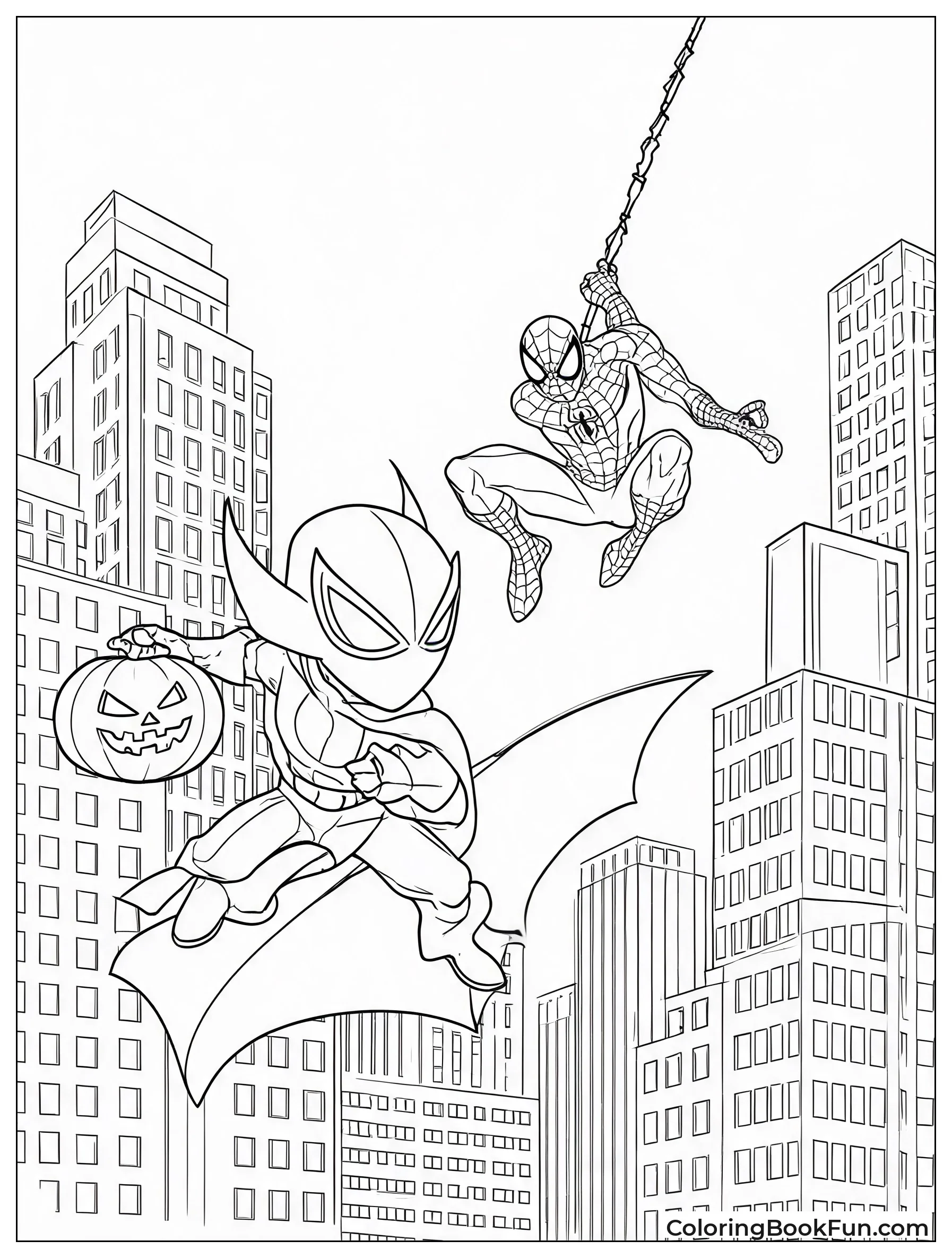 Goblin Weaving Through City Buildings