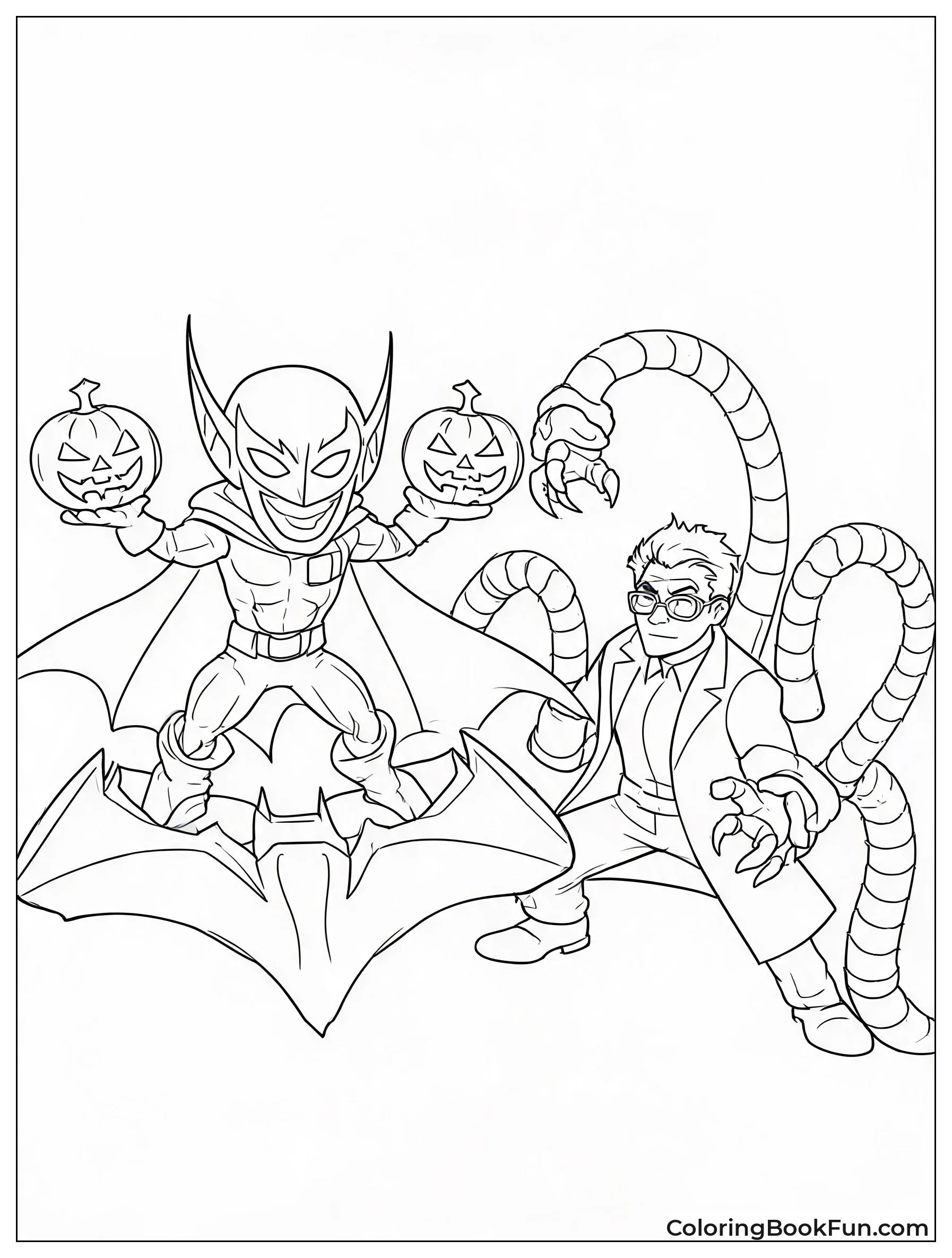 Goblin Battling Doctor Octopus