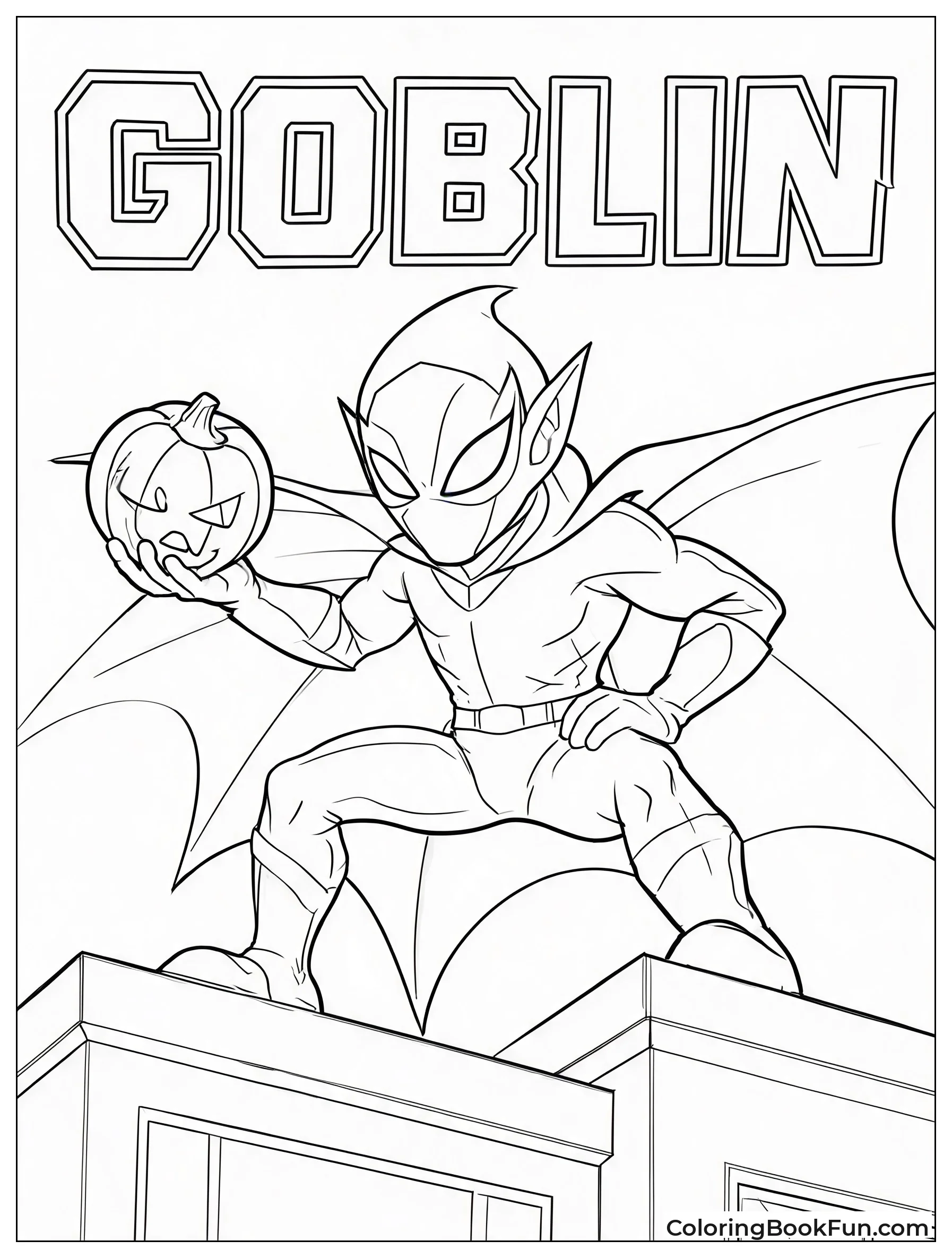 Goblin Striking Pose On Building