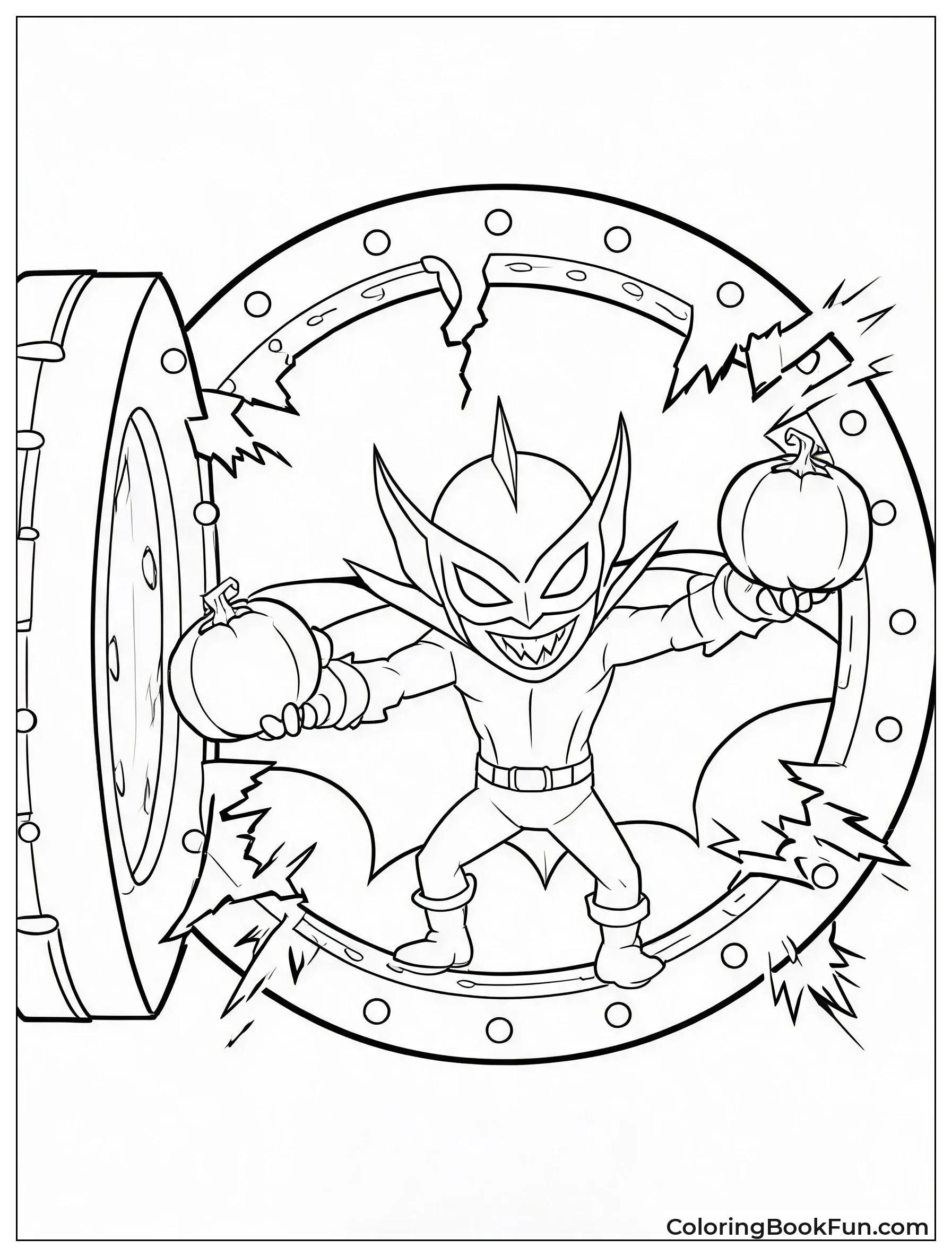 Goblin Bursting Through Vault Door