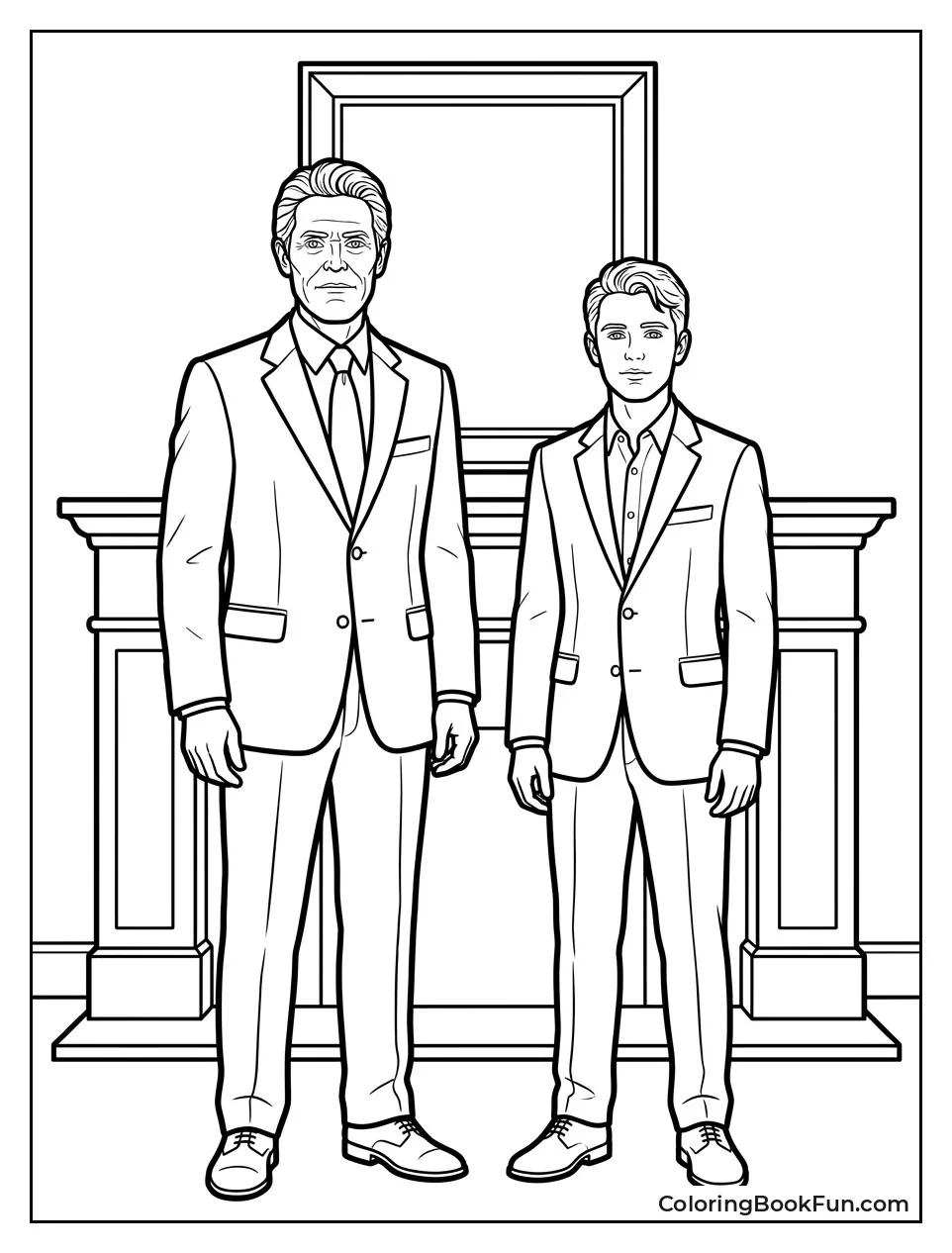 Norman And Harry Standing Together