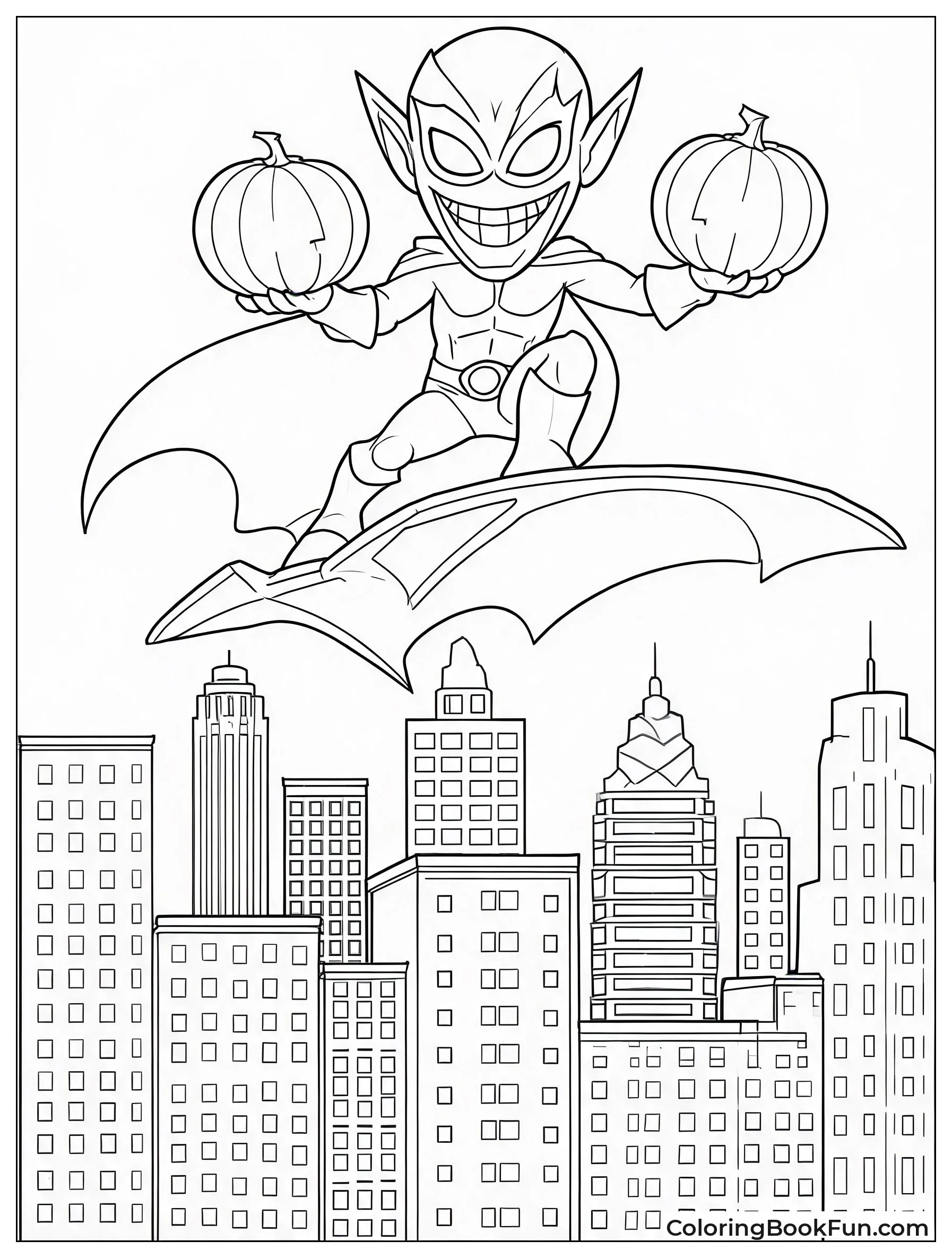 Goblin Flying Over Night City