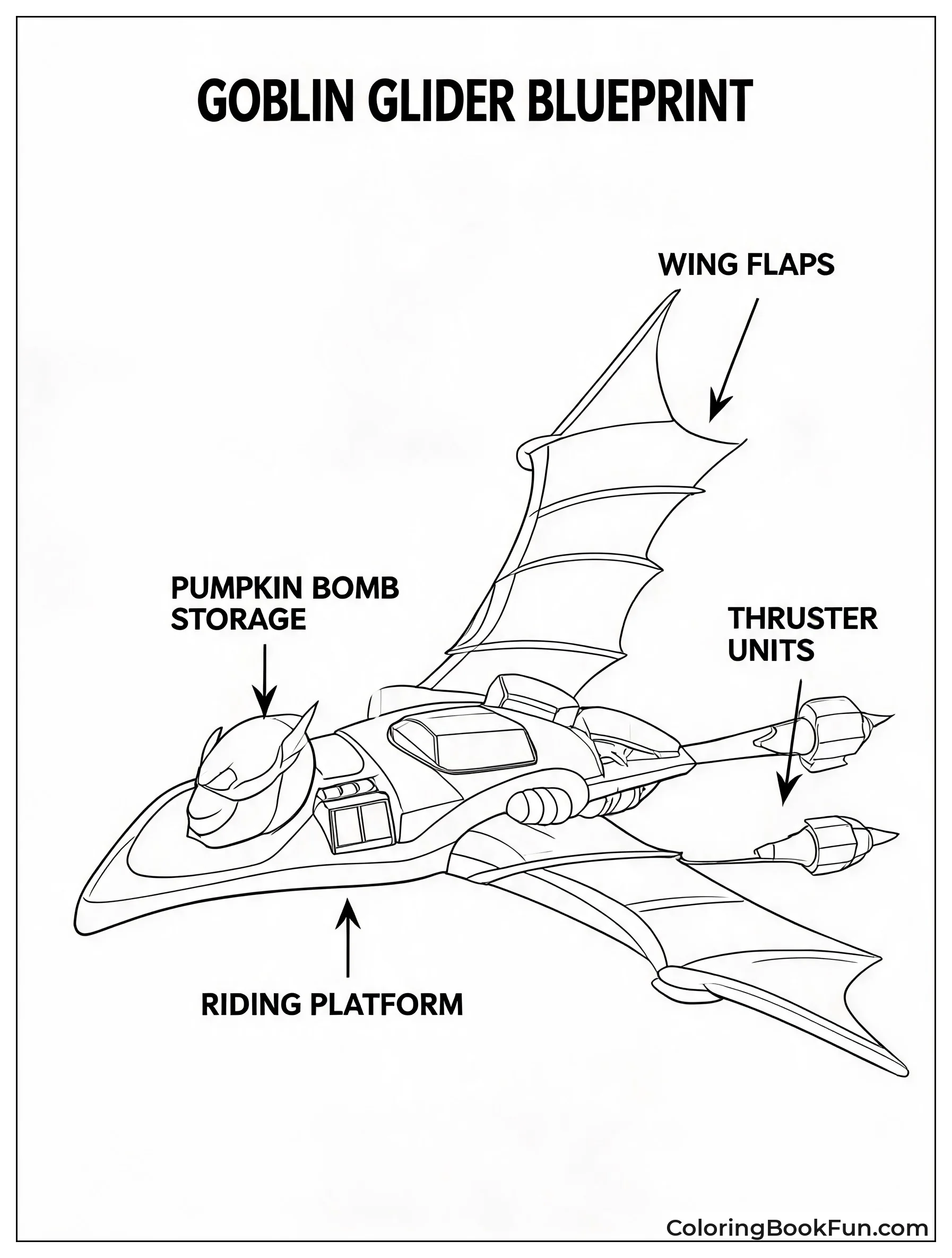 Blueprint Of Goblin Glider