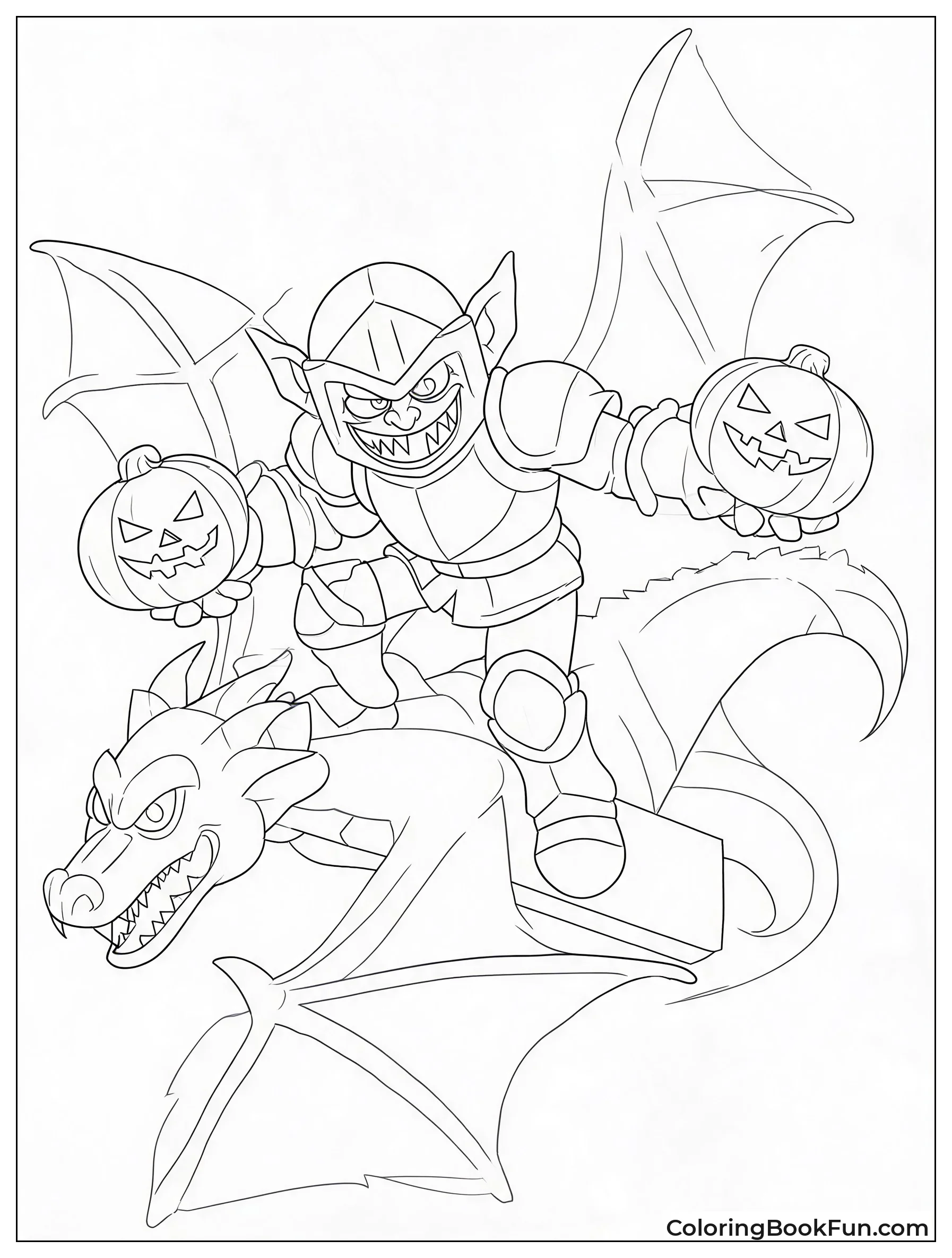 Goblin Knight On Dragon Glider