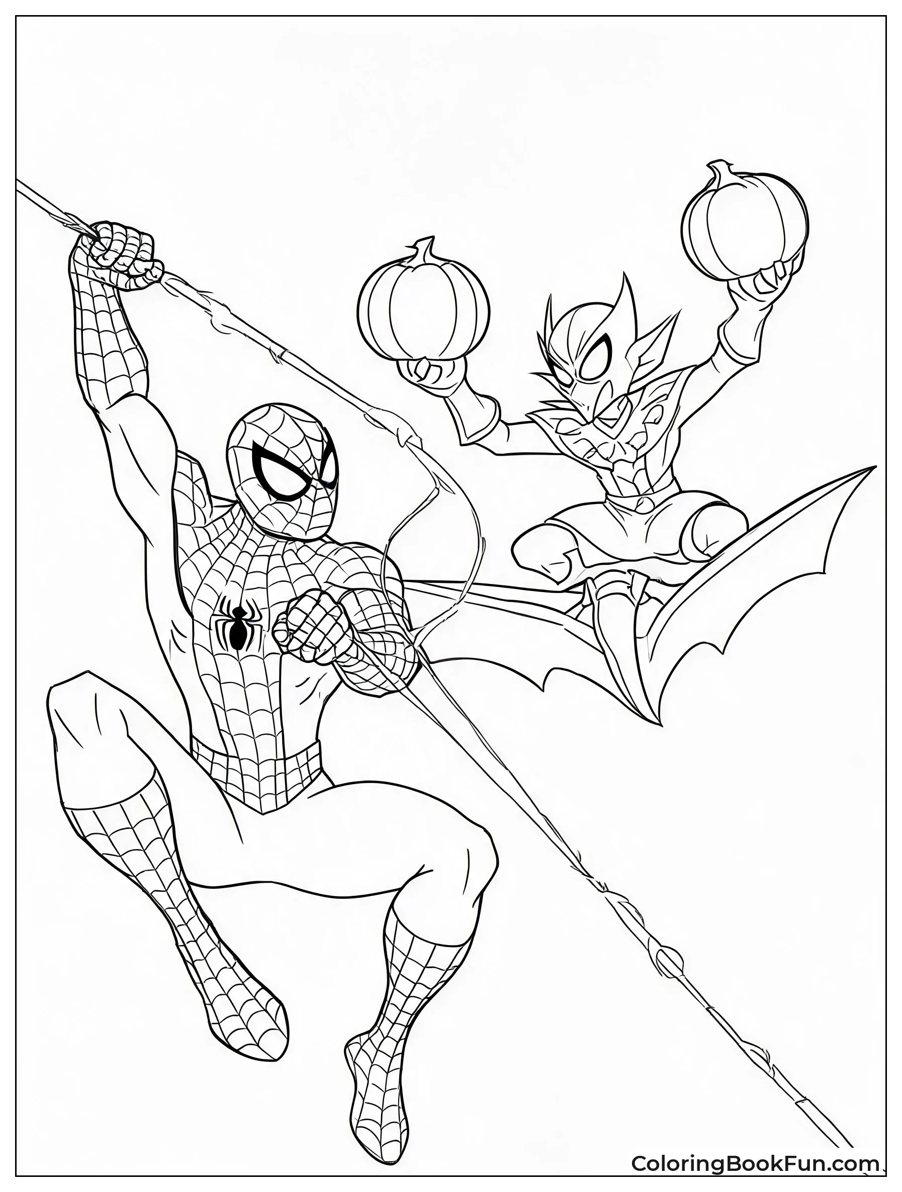 Mid Air Clash With Spider Man