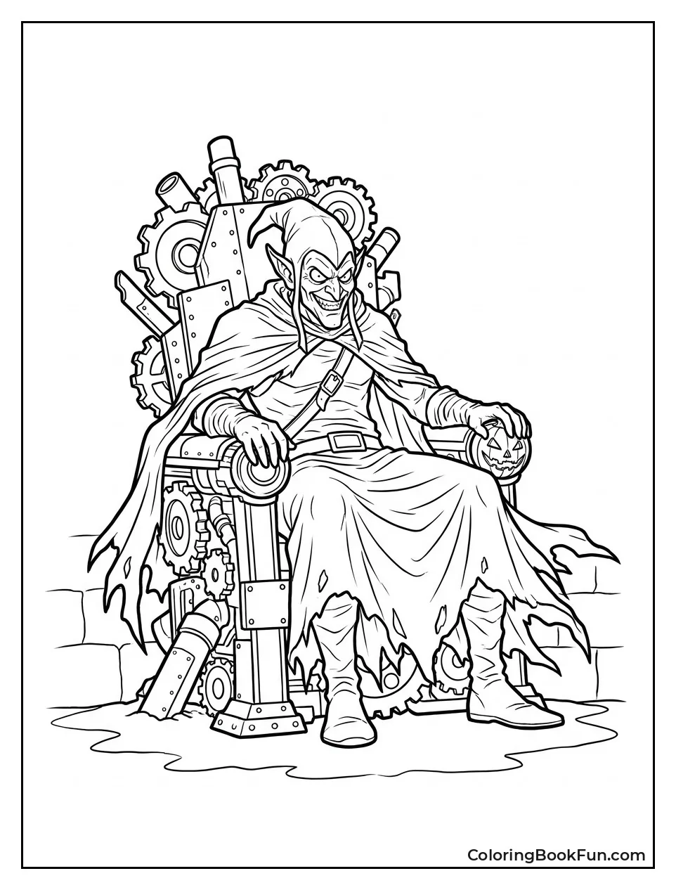 Goblin King On Metal Throne