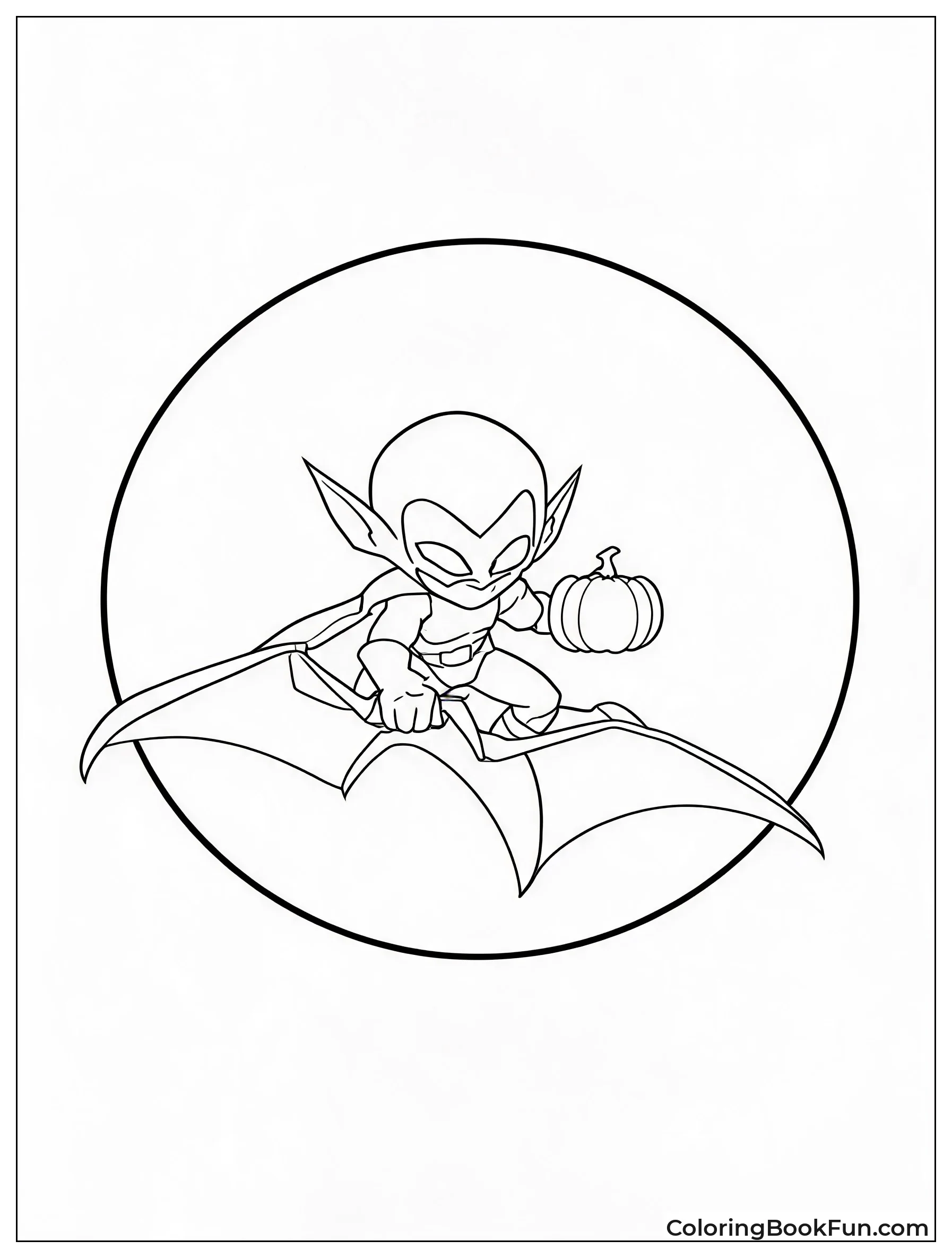 Goblin Silhouette On Full Moon