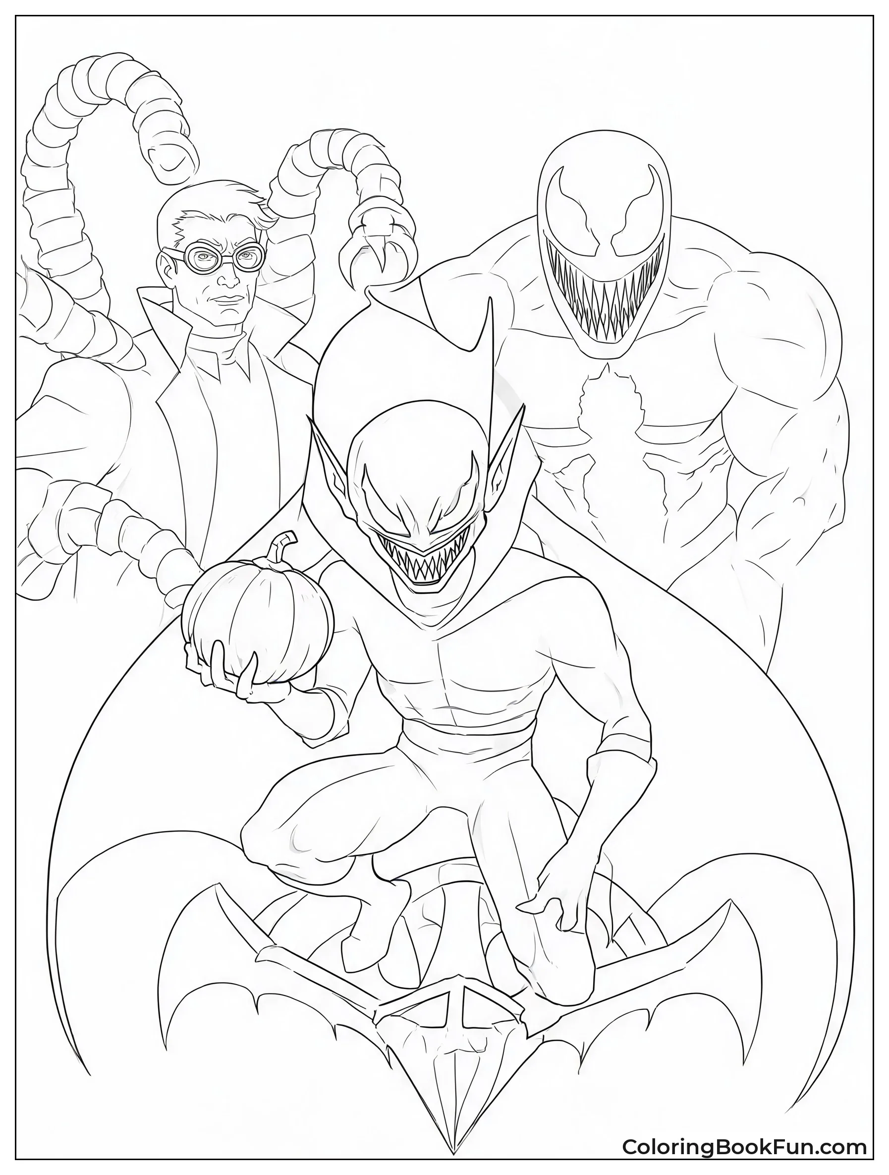 Goblin With Venom And Doc Ock