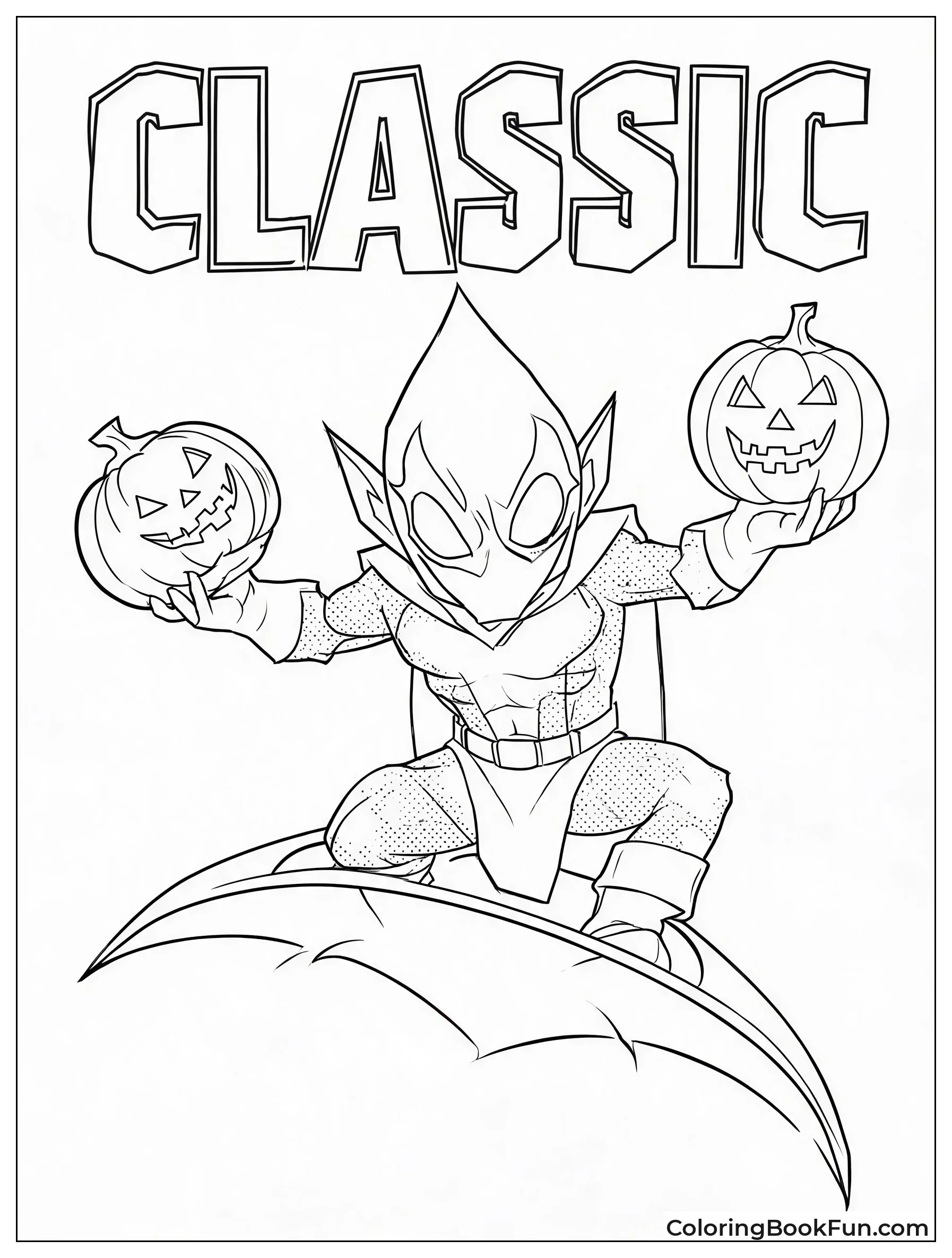 Retro Comic Goblin With Dots