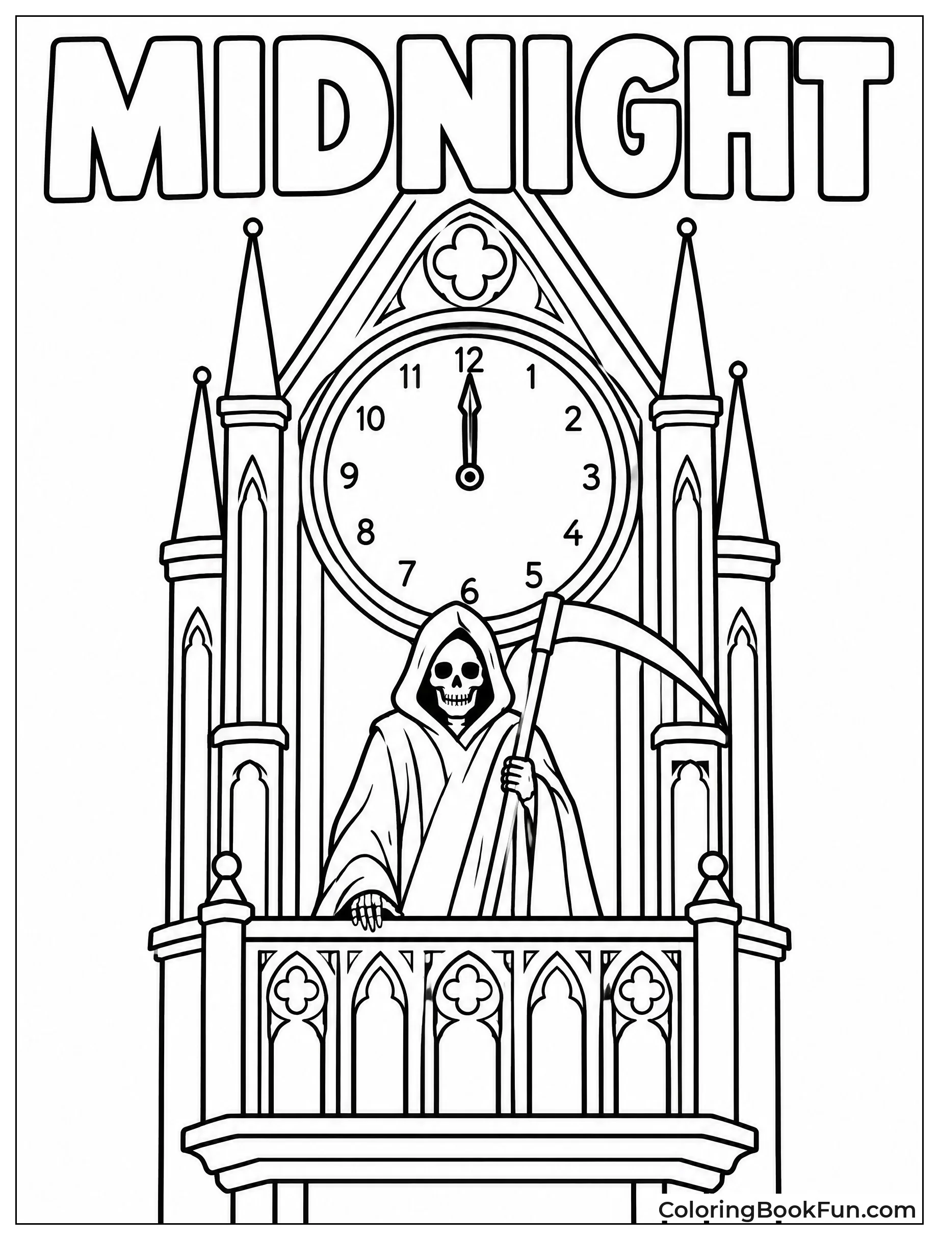 Reaper on Gothic Clock Tower