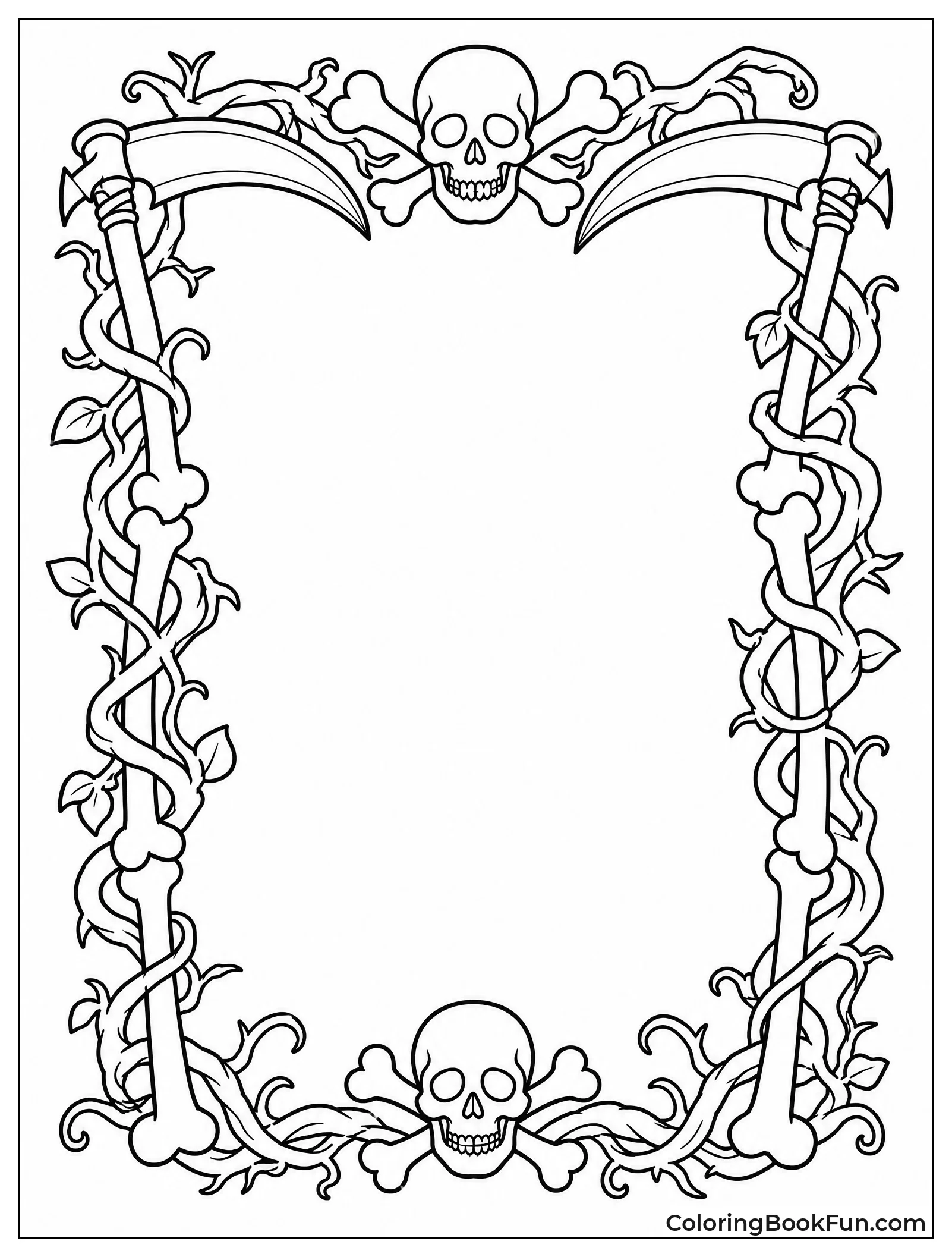 Frame Made of Bones and Vines